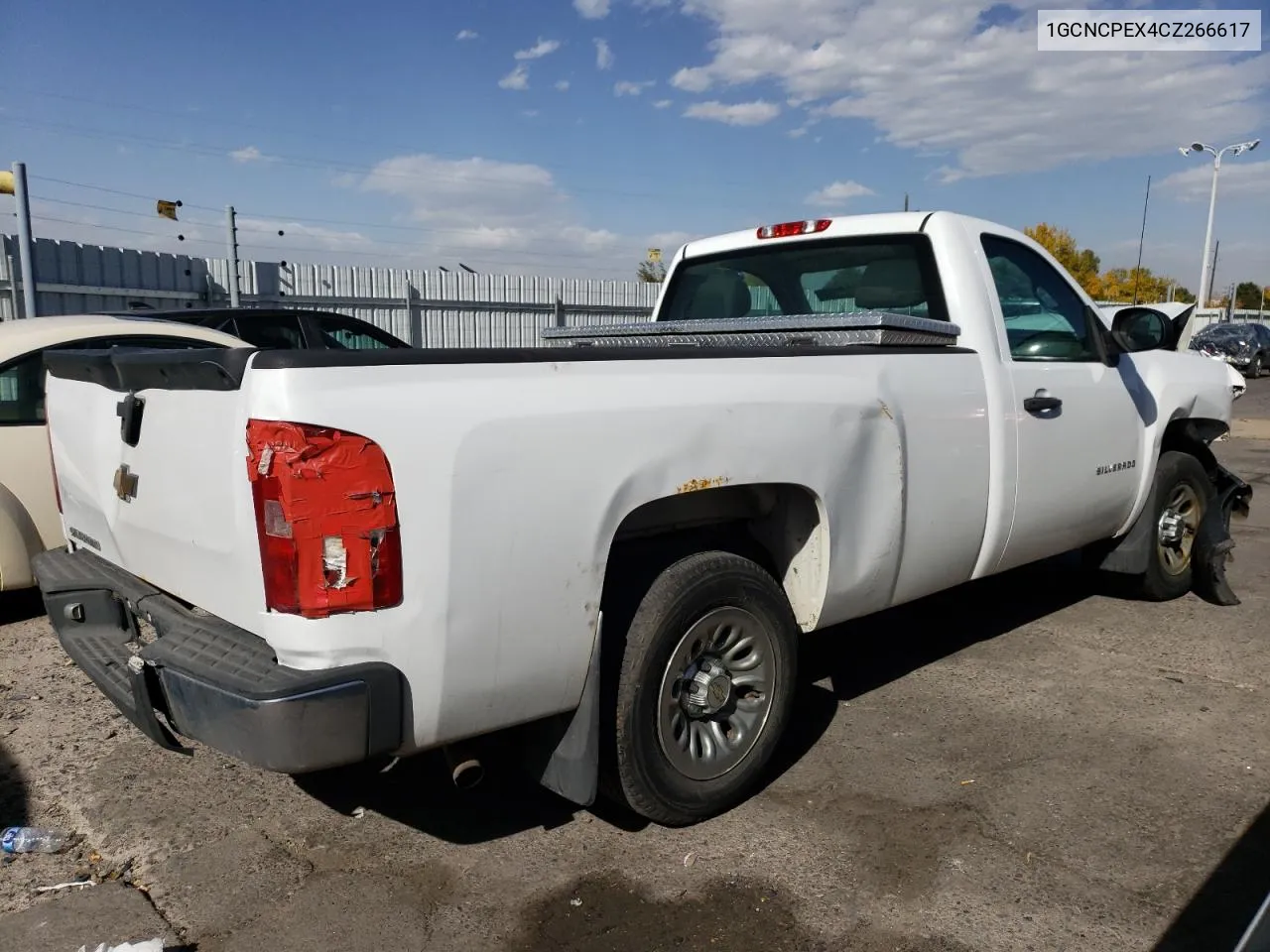 2012 Chevrolet Silverado C1500 VIN: 1GCNCPEX4CZ266617 Lot: 77569514