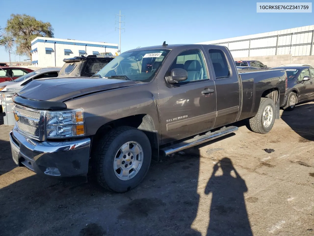 2012 Chevrolet Silverado K1500 Lt VIN: 1GCRKSE76CZ341759 Lot: 77636584