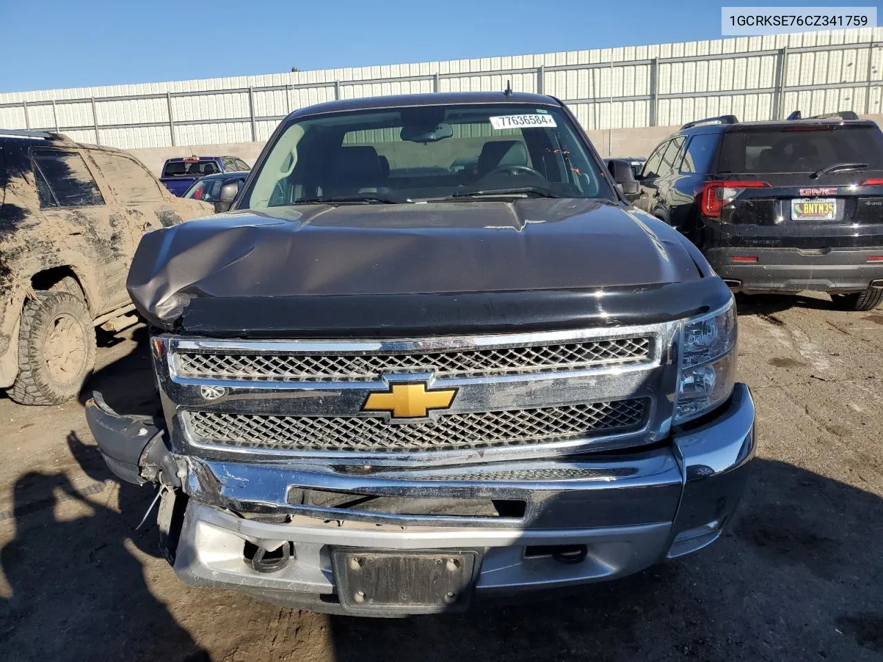 2012 Chevrolet Silverado K1500 Lt VIN: 1GCRKSE76CZ341759 Lot: 77636584