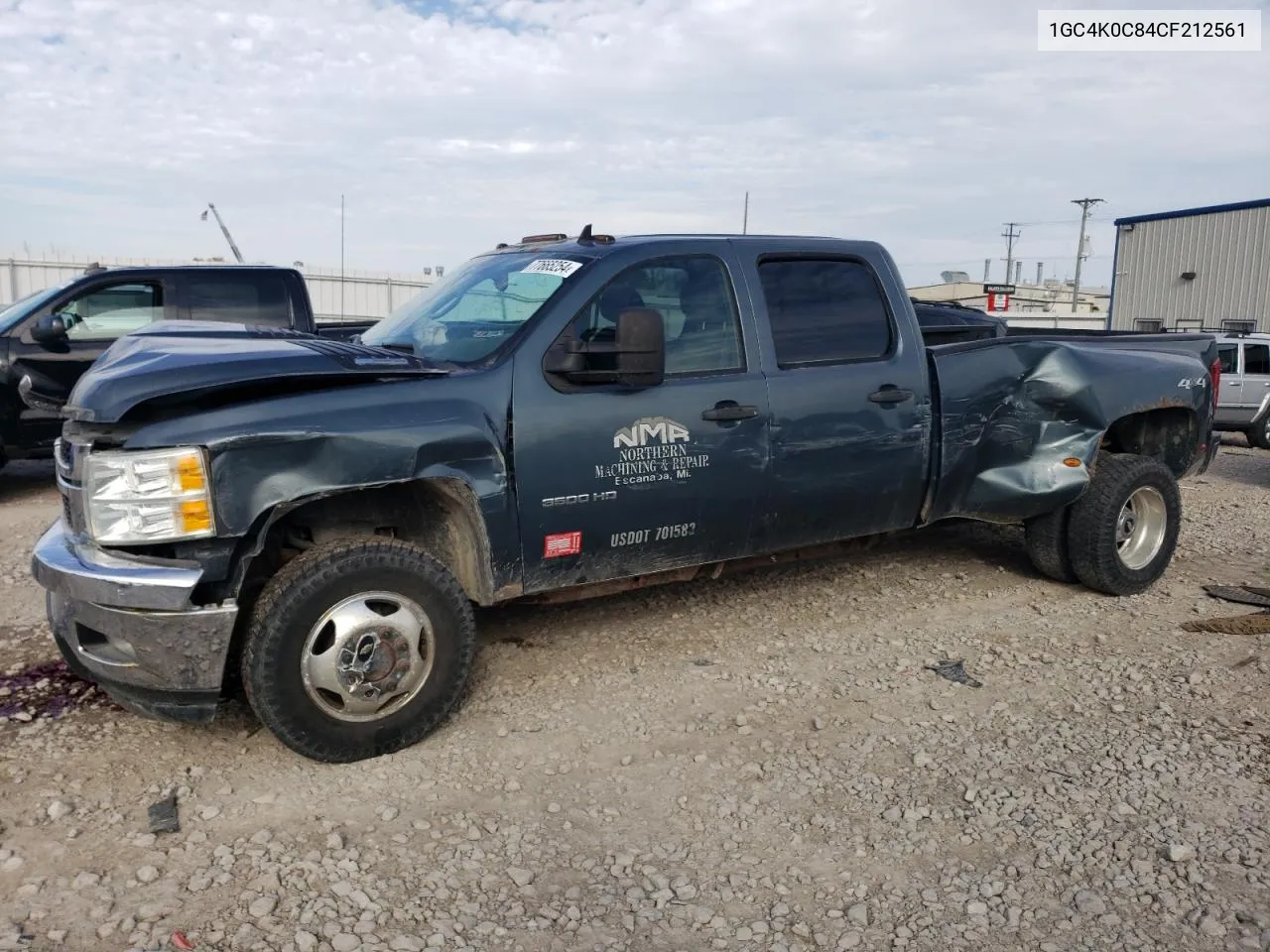 2012 Chevrolet Silverado K3500 Lt VIN: 1GC4K0C84CF212561 Lot: 77665254