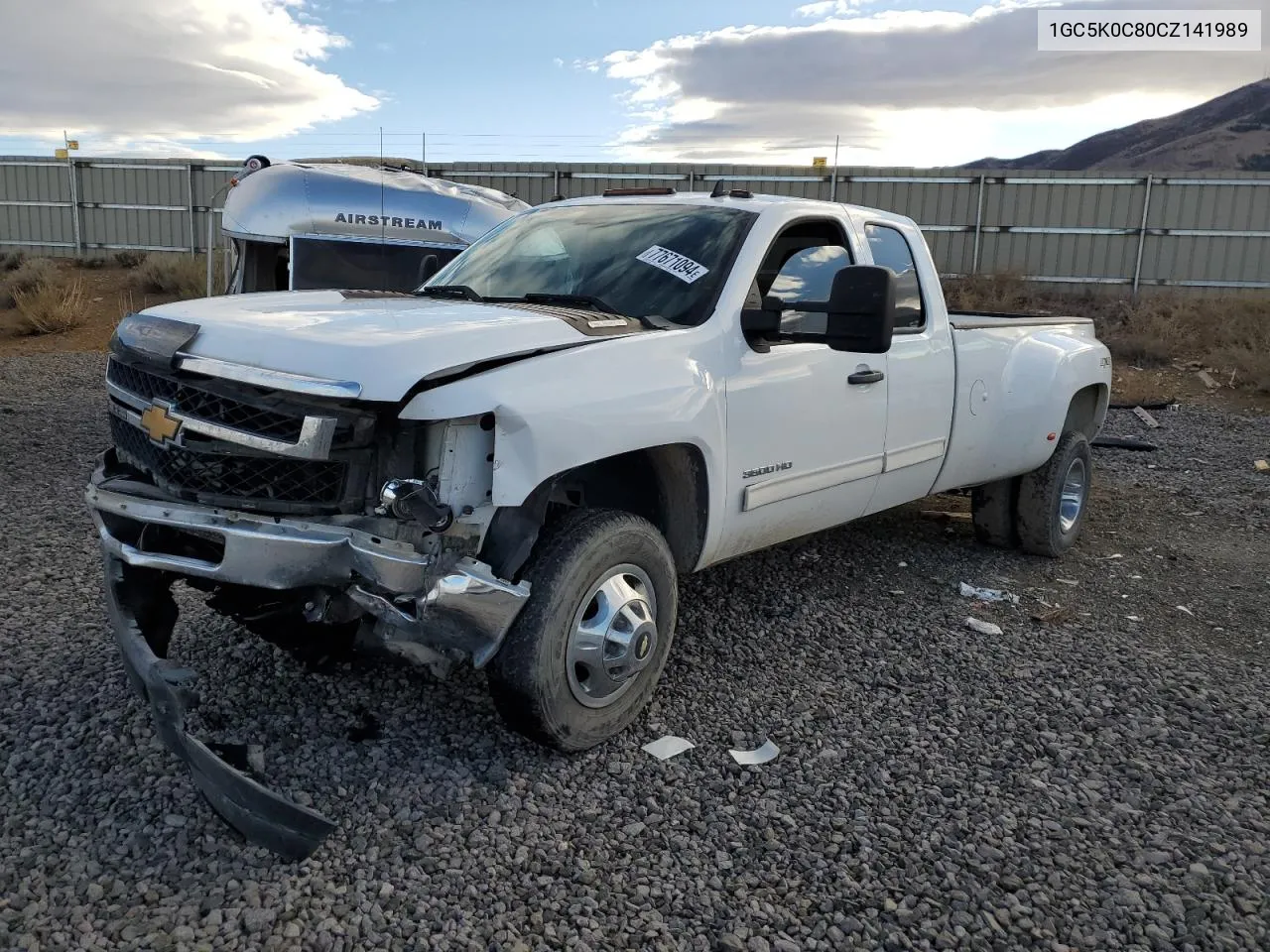 2012 Chevrolet Silverado K3500 Lt VIN: 1GC5K0C80CZ141989 Lot: 77671094