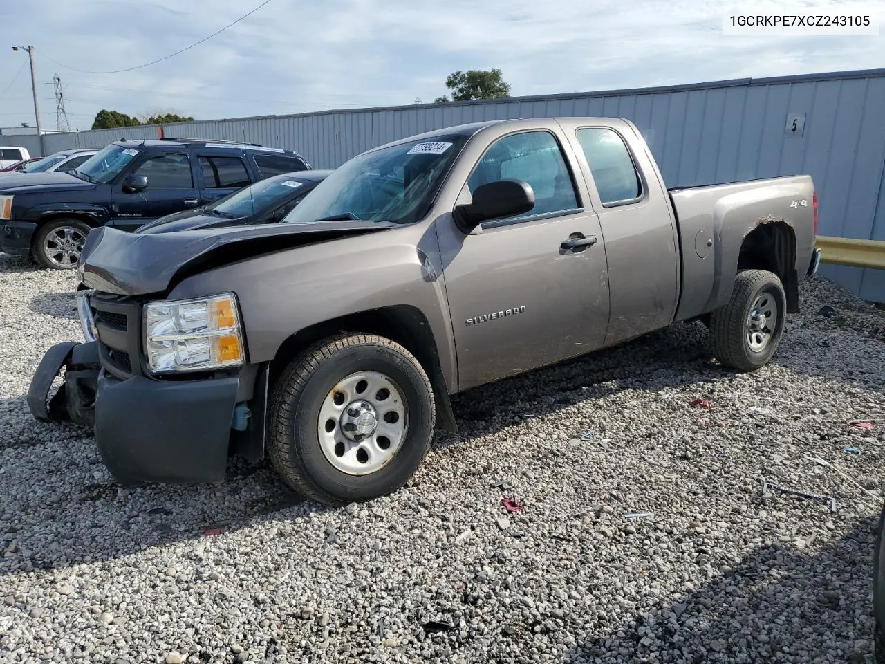 2012 Chevrolet Silverado K1500 VIN: 1GCRKPE7XCZ243105 Lot: 77799214