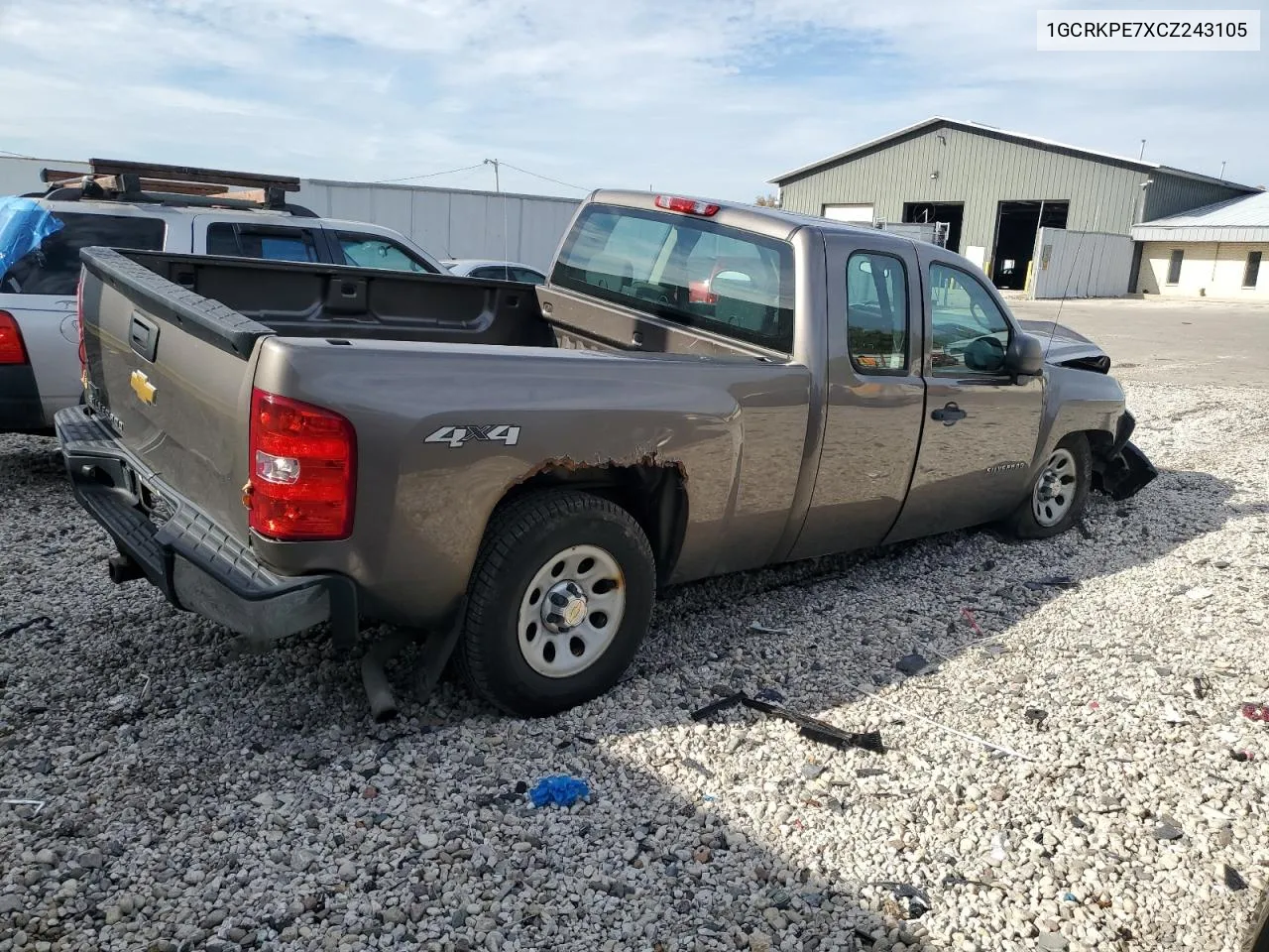 2012 Chevrolet Silverado K1500 VIN: 1GCRKPE7XCZ243105 Lot: 77799214