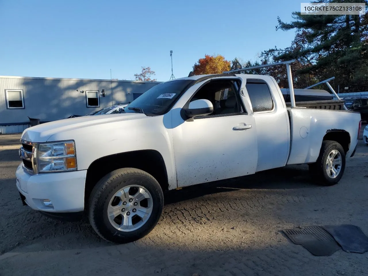 2012 Chevrolet Silverado K1500 Ltz VIN: 1GCRKTE75CZ138108 Lot: 77880864