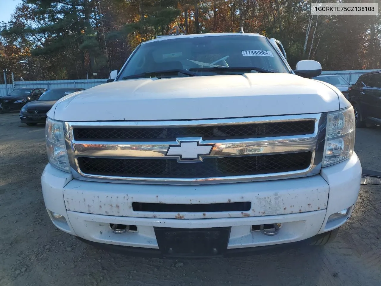 2012 Chevrolet Silverado K1500 Ltz VIN: 1GCRKTE75CZ138108 Lot: 77880864