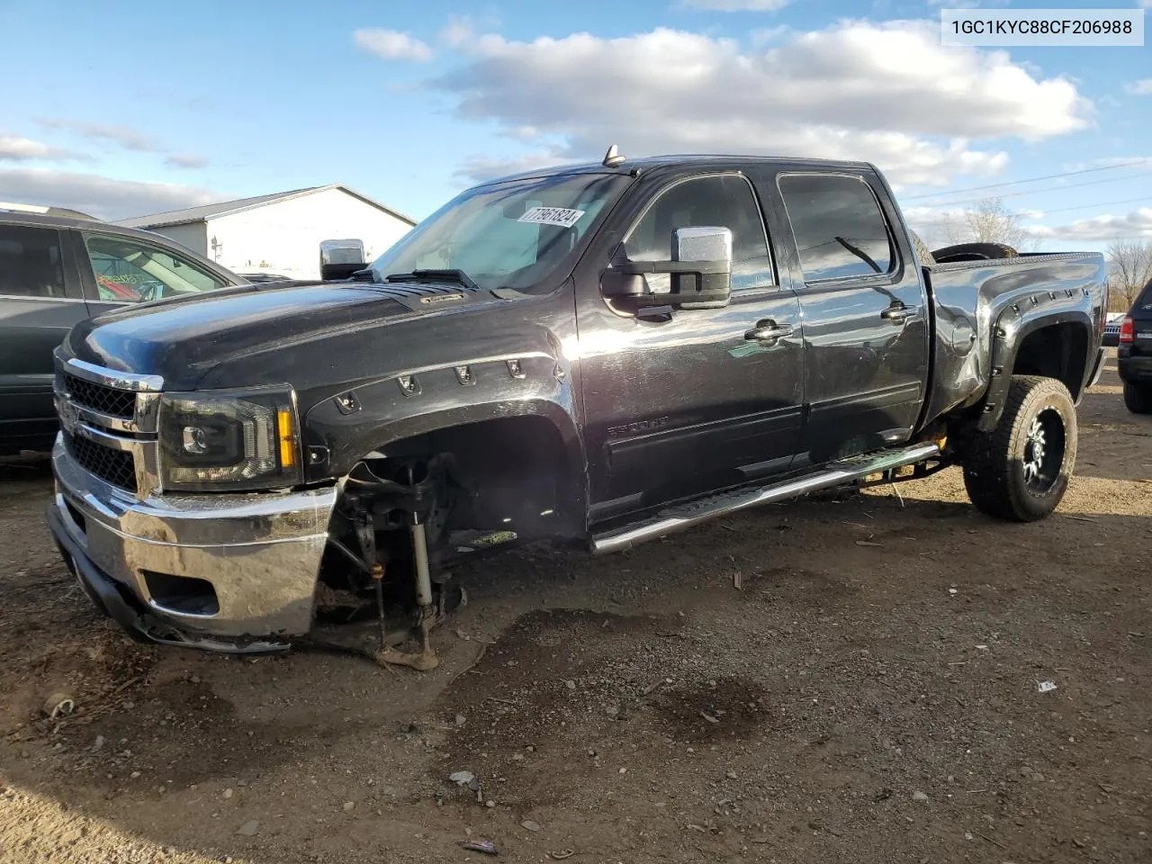 2012 Chevrolet Silverado K2500 Heavy Duty Ltz VIN: 1GC1KYC88CF206988 Lot: 77961824