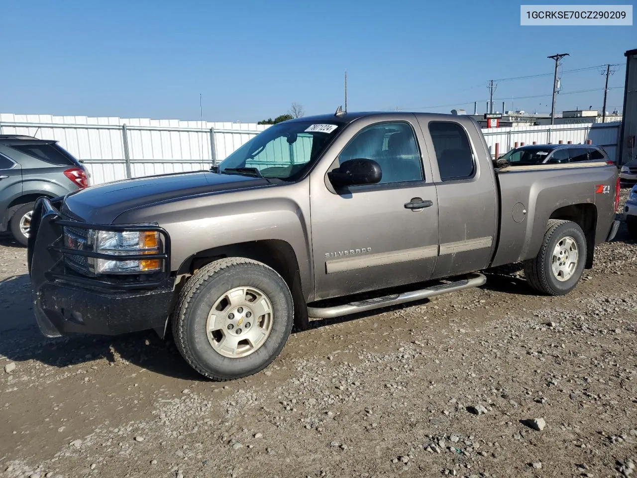 2012 Chevrolet Silverado K1500 Lt VIN: 1GCRKSE70CZ290209 Lot: 78071224