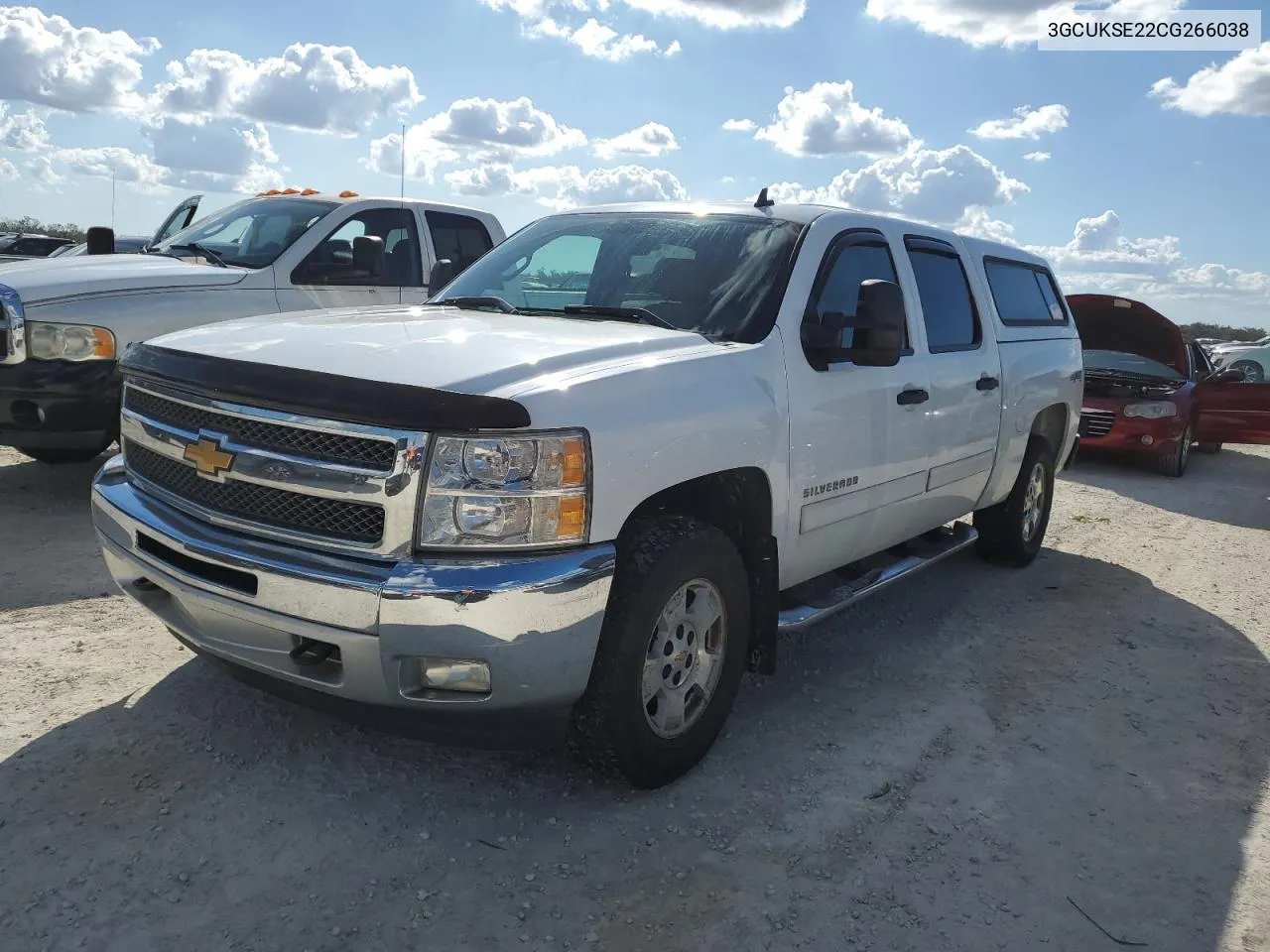 2012 Chevrolet Silverado K1500 Lt VIN: 3GCUKSE22CG266038 Lot: 78162844