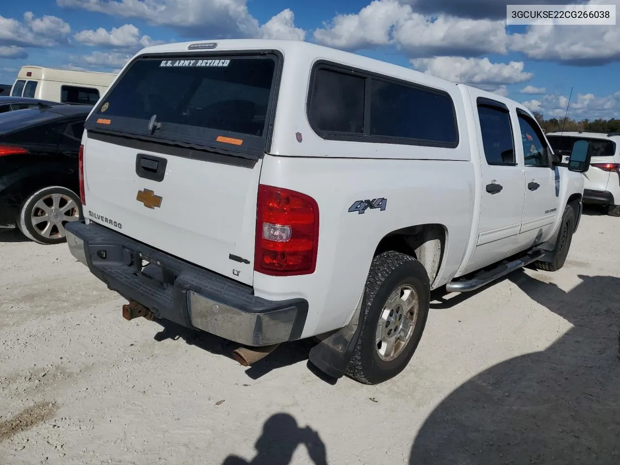 2012 Chevrolet Silverado K1500 Lt VIN: 3GCUKSE22CG266038 Lot: 78162844