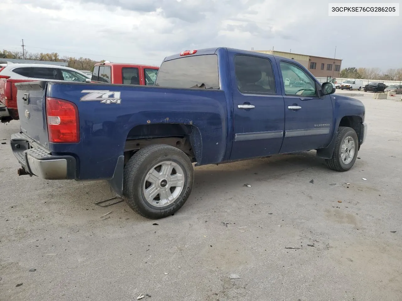 2012 Chevrolet Silverado K1500 Lt VIN: 3GCPKSE76CG286205 Lot: 78193684