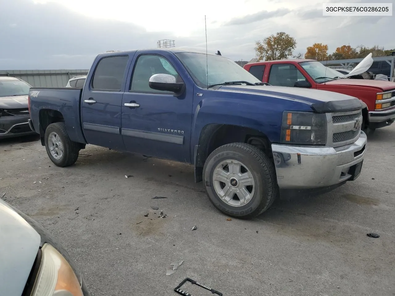 2012 Chevrolet Silverado K1500 Lt VIN: 3GCPKSE76CG286205 Lot: 78193684