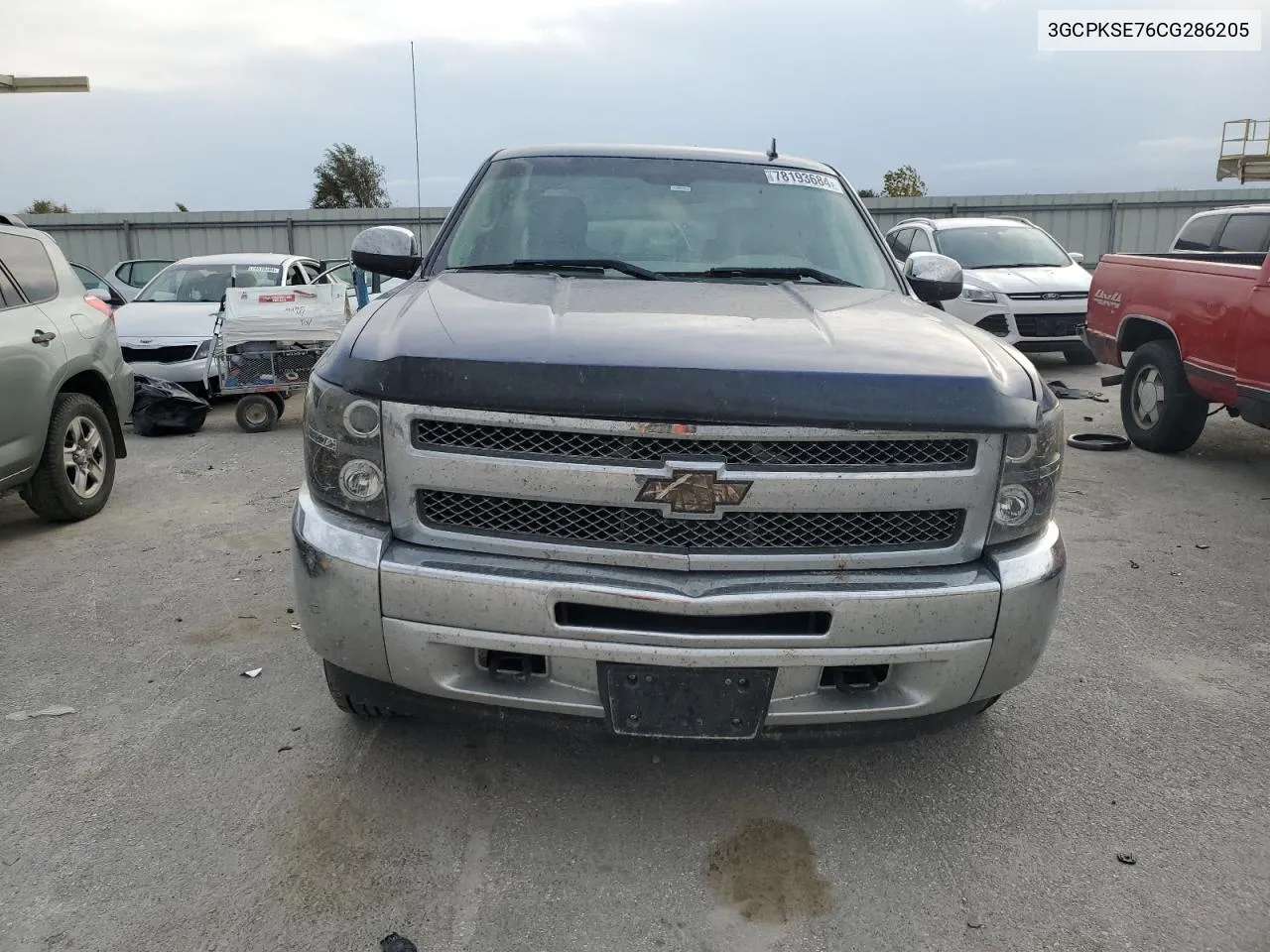 2012 Chevrolet Silverado K1500 Lt VIN: 3GCPKSE76CG286205 Lot: 78193684