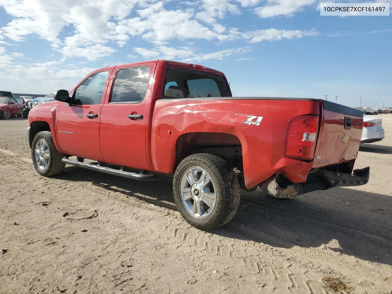 2012 Chevrolet Silverado K1500 Lt VIN: 1GCPKSE7XCF161497 Lot: 78401194