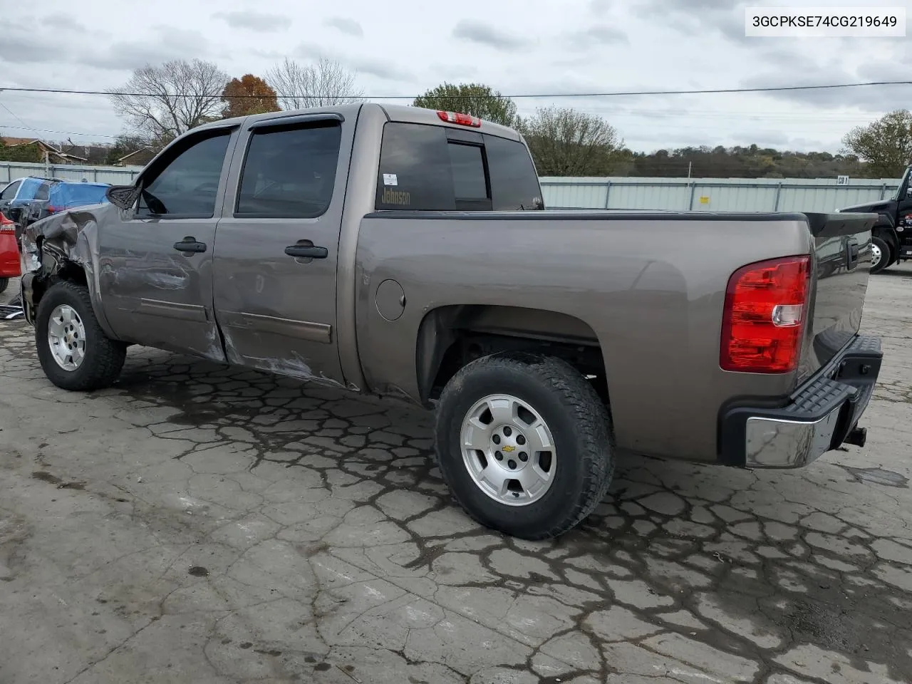 2012 Chevrolet Silverado K1500 Lt VIN: 3GCPKSE74CG219649 Lot: 78465314