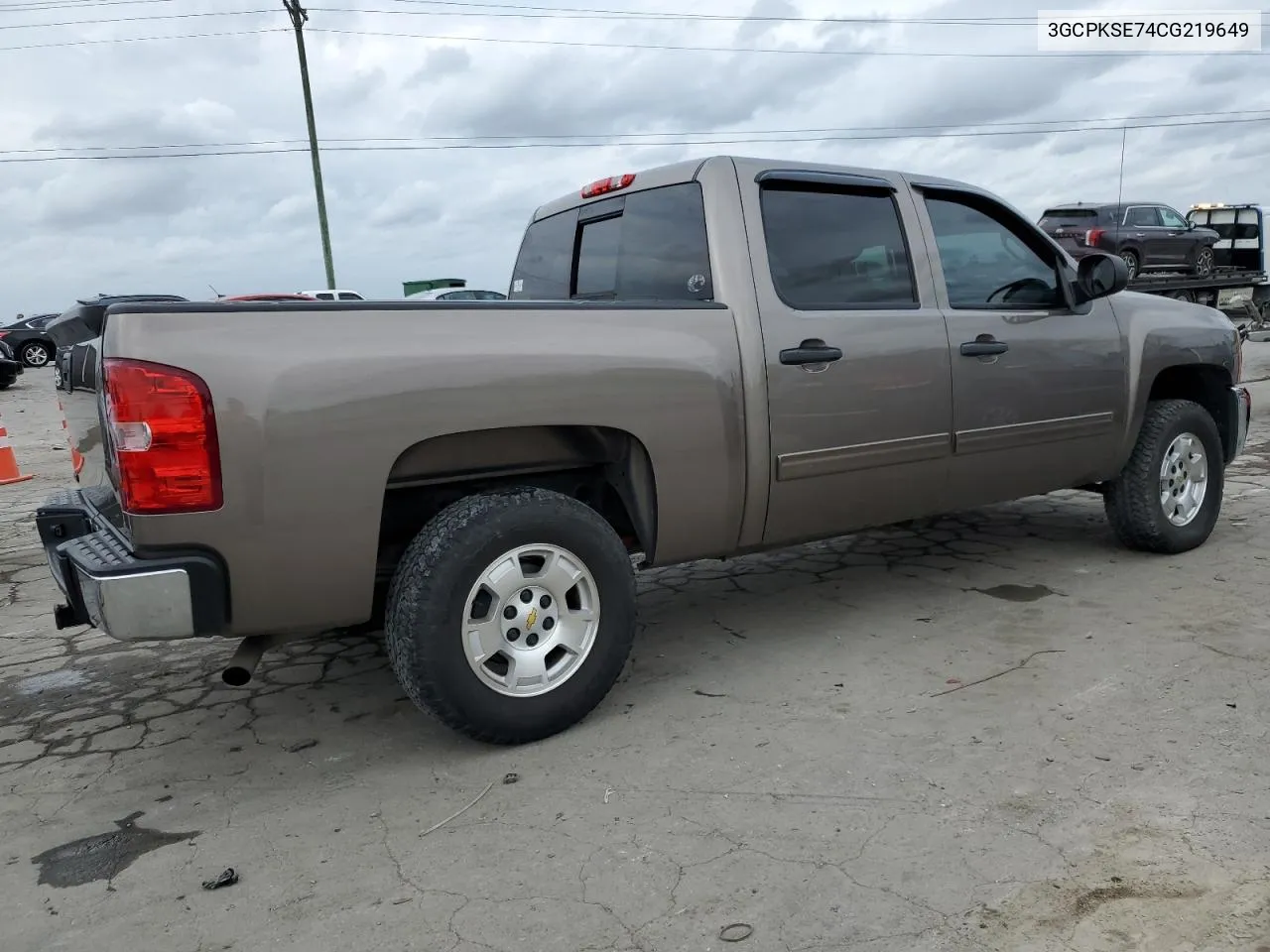 2012 Chevrolet Silverado K1500 Lt VIN: 3GCPKSE74CG219649 Lot: 78465314