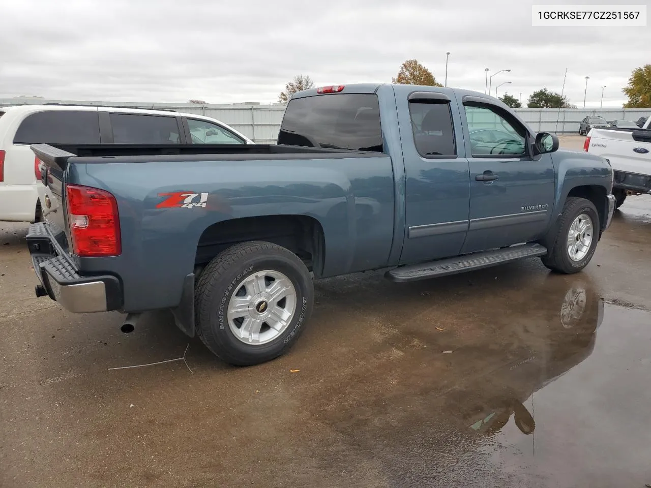 2012 Chevrolet Silverado K1500 Lt VIN: 1GCRKSE77CZ251567 Lot: 78490704