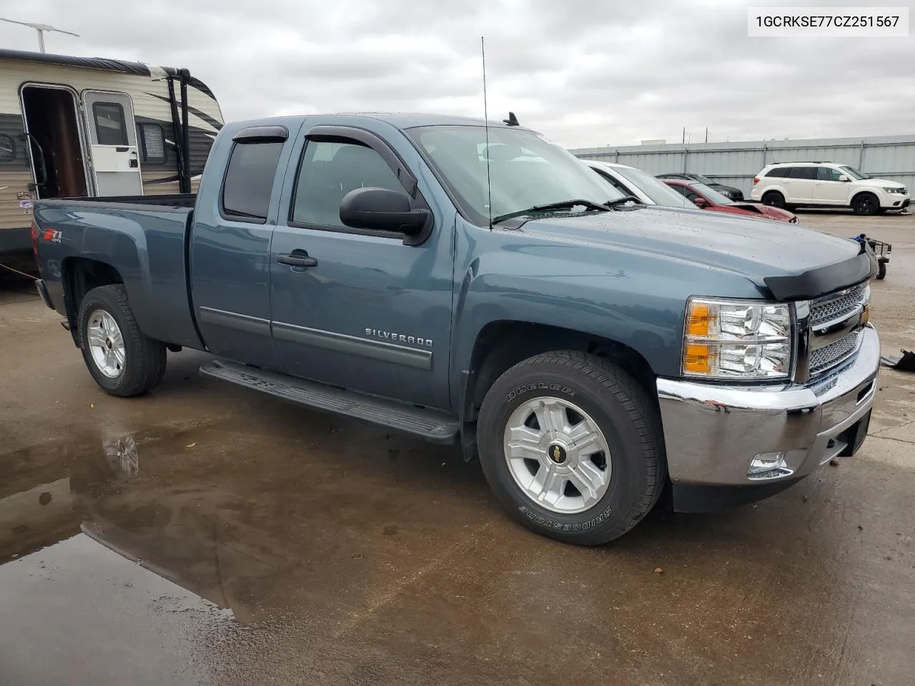 2012 Chevrolet Silverado K1500 Lt VIN: 1GCRKSE77CZ251567 Lot: 78490704