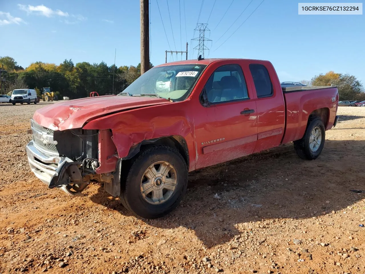 2012 Chevrolet Silverado K1500 Lt VIN: 1GCRKSE76CZ132294 Lot: 78792184