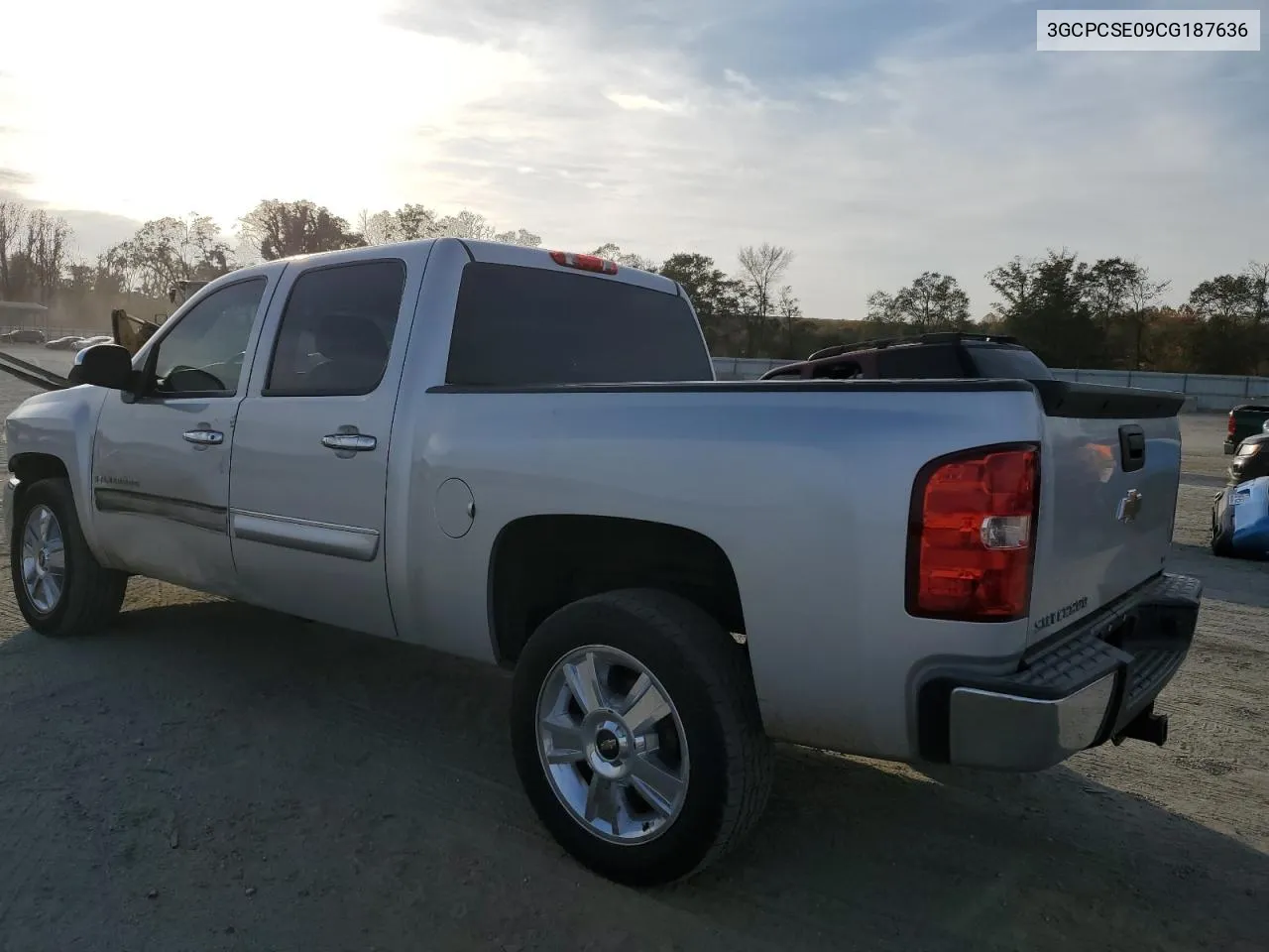 2012 Chevrolet Silverado C1500 Lt VIN: 3GCPCSE09CG187636 Lot: 78880354