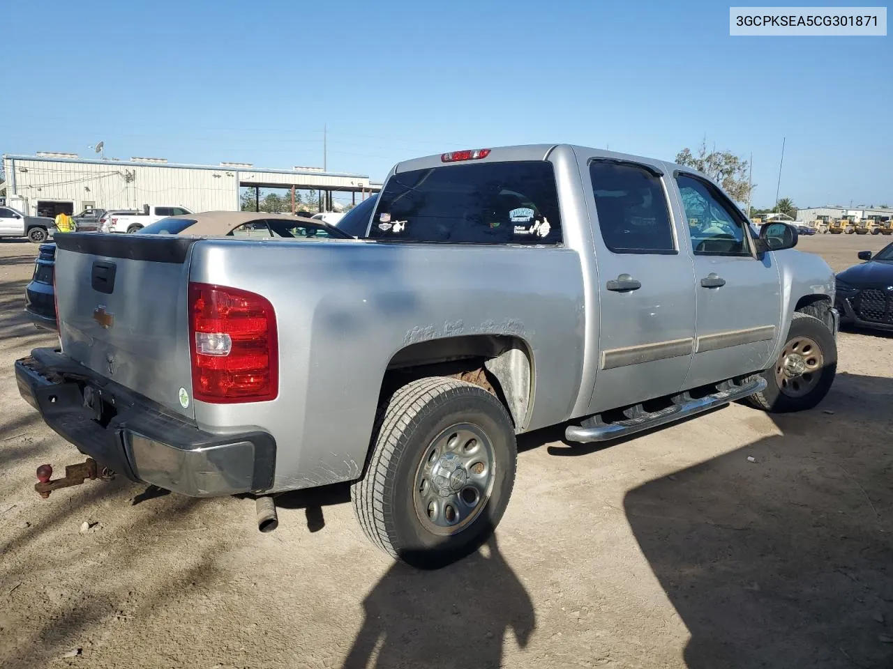 2012 Chevrolet Silverado K1500 Lt VIN: 3GCPKSEA5CG301871 Lot: 78913244