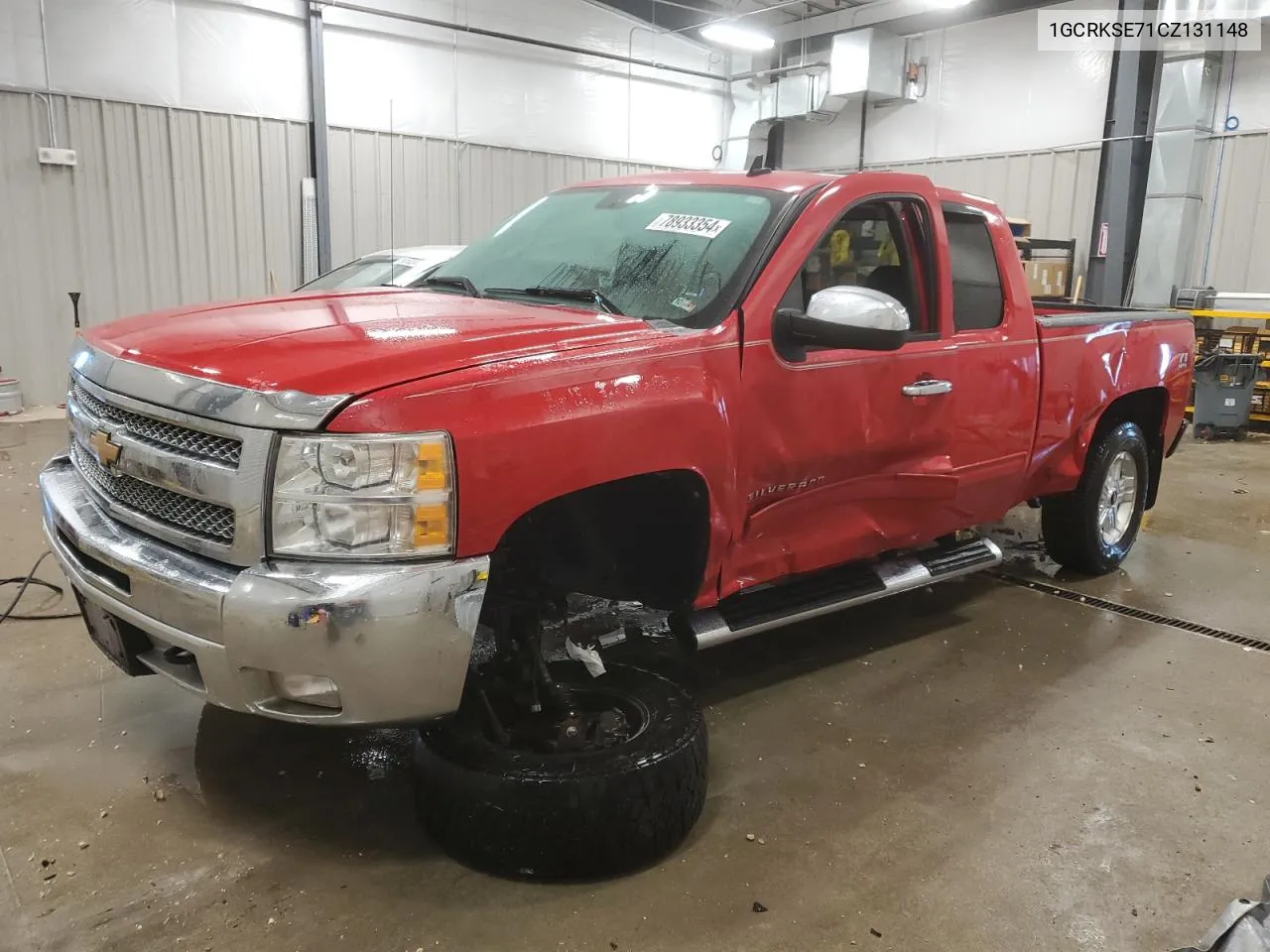 2012 Chevrolet Silverado K1500 Lt VIN: 1GCRKSE71CZ131148 Lot: 78933354