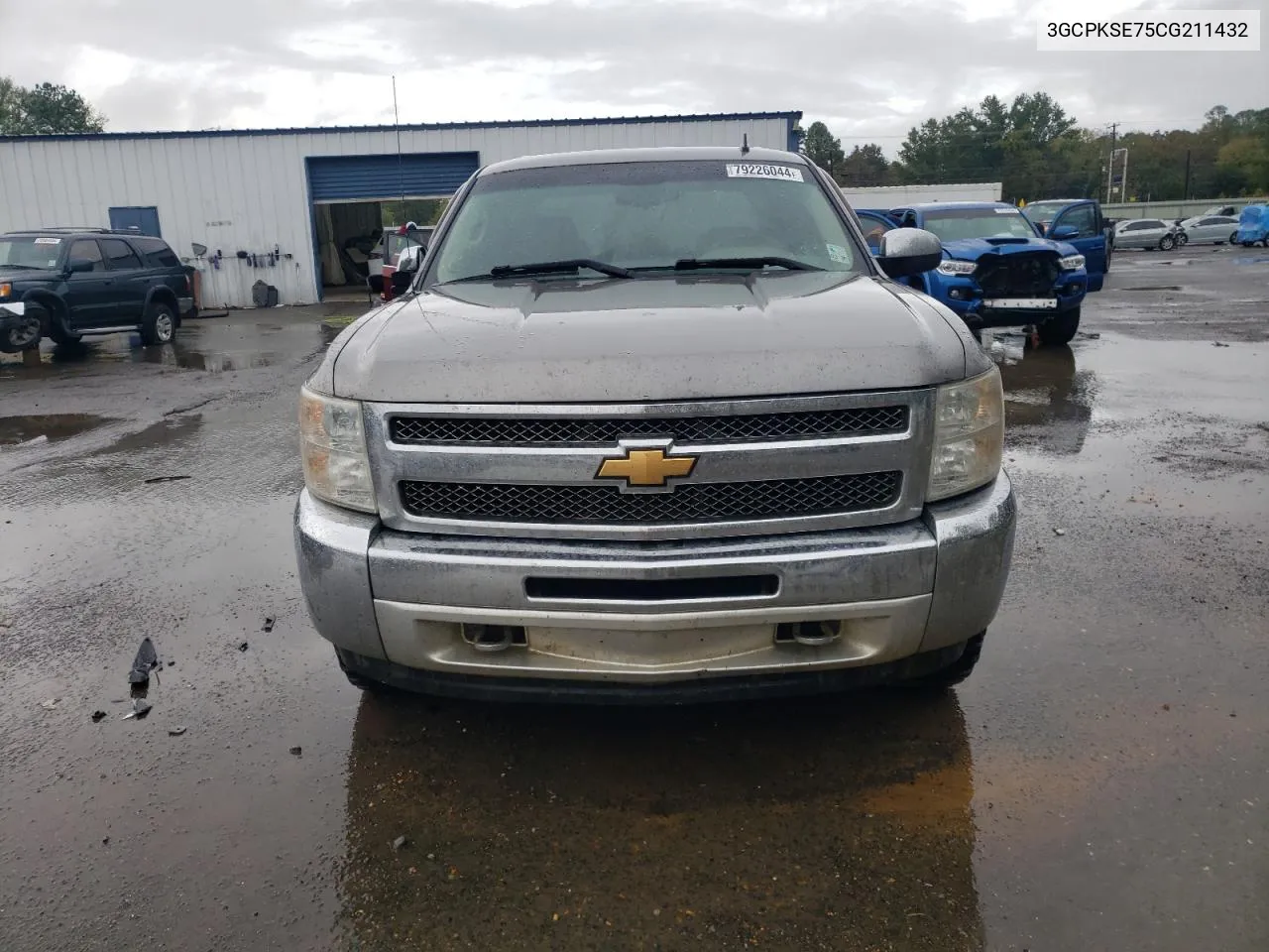 2012 Chevrolet Silverado K1500 Lt VIN: 3GCPKSE75CG211432 Lot: 79226044