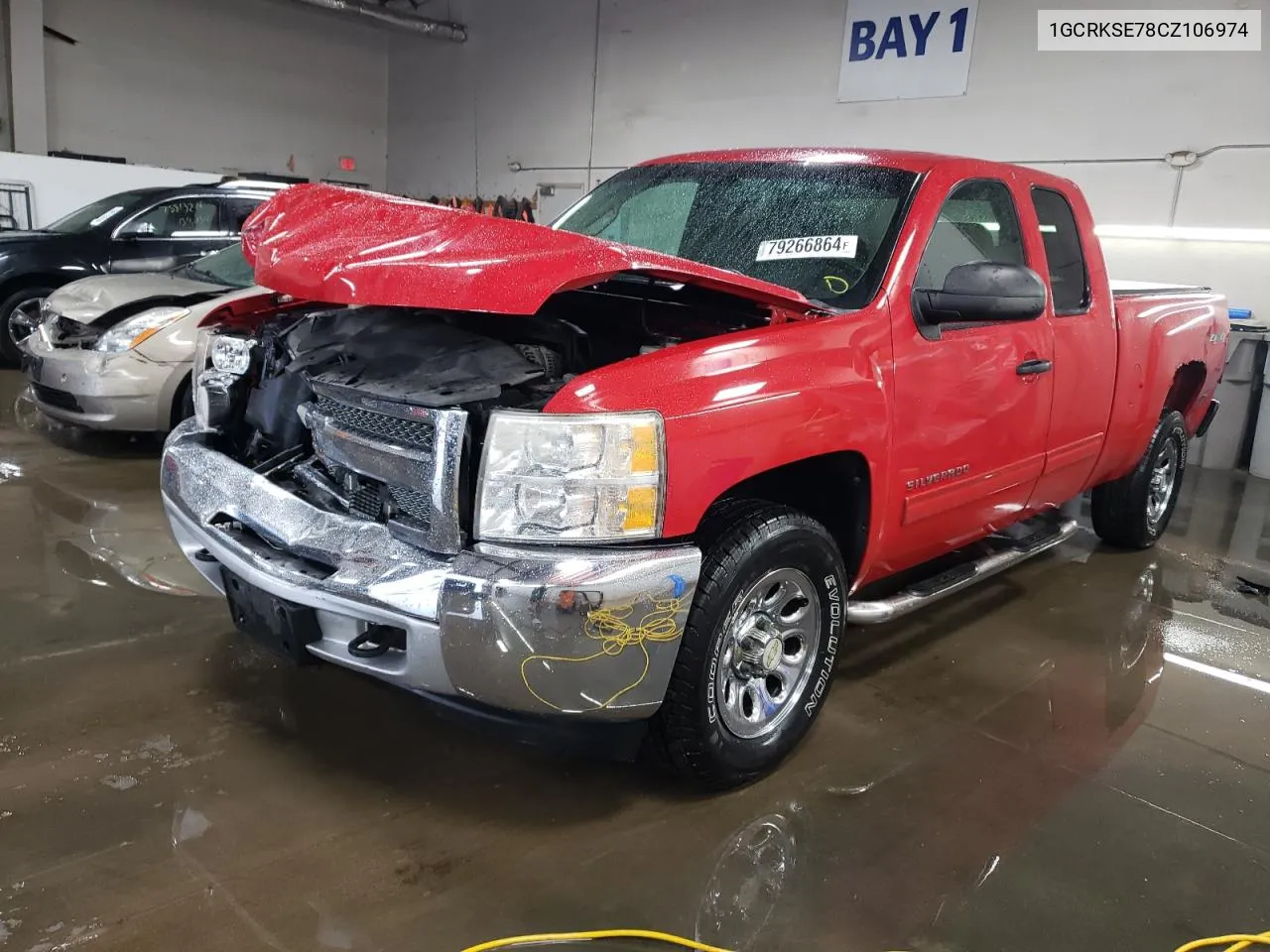 2012 Chevrolet Silverado K1500 Lt VIN: 1GCRKSE78CZ106974 Lot: 79266864