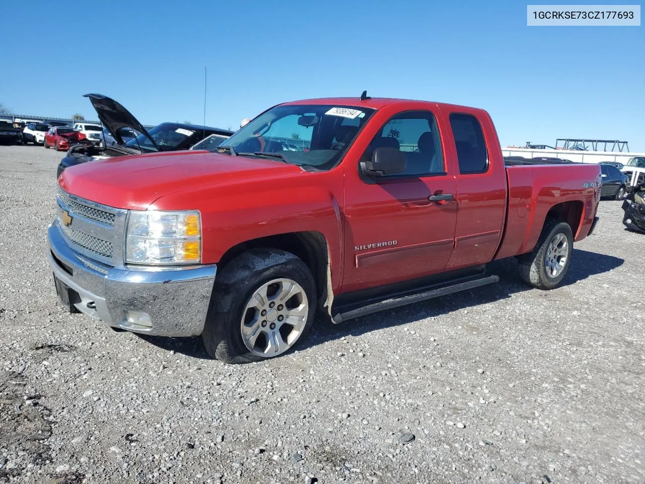 2012 Chevrolet Silverado K1500 Lt VIN: 1GCRKSE73CZ177693 Lot: 79386194