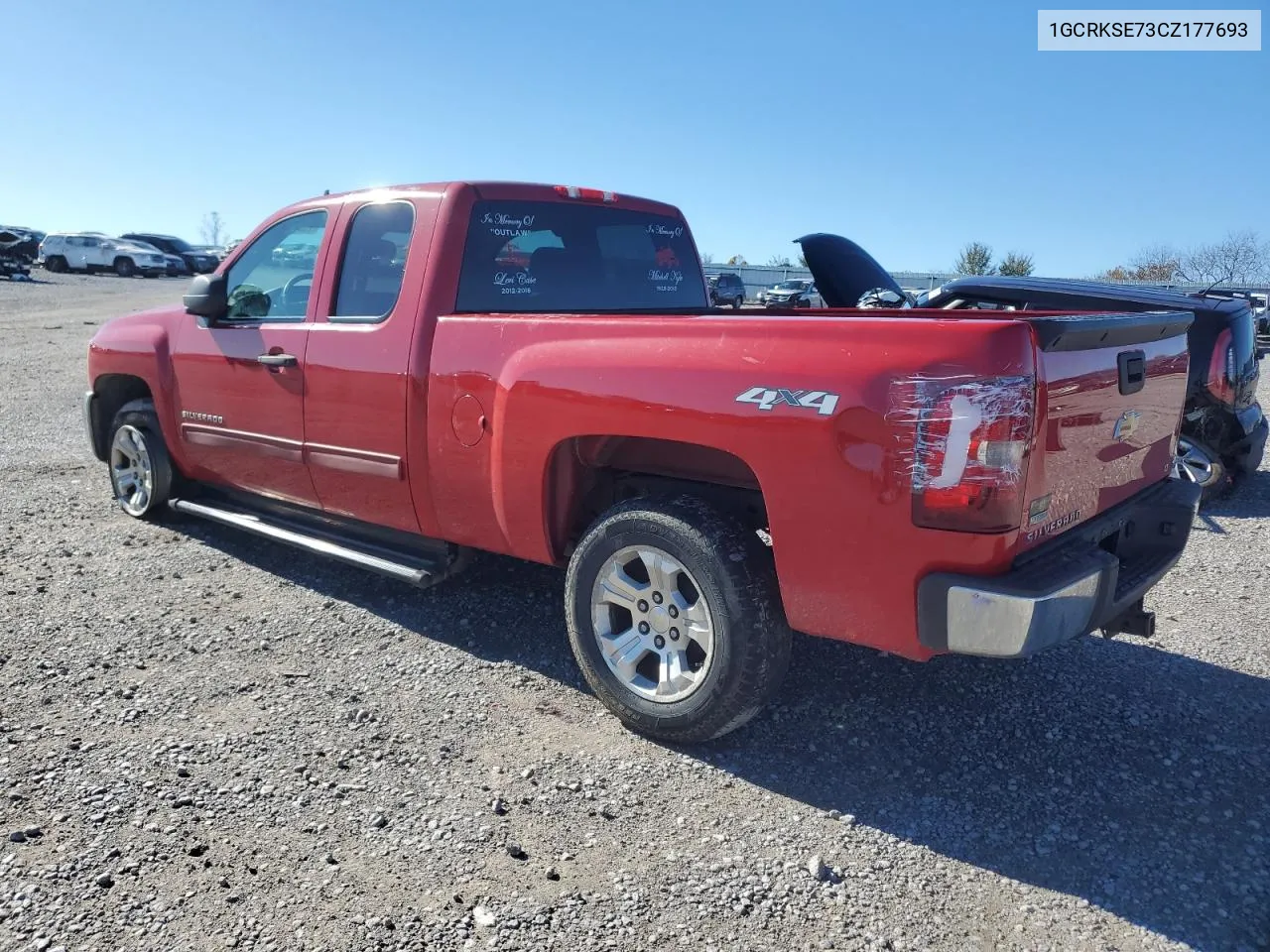 2012 Chevrolet Silverado K1500 Lt VIN: 1GCRKSE73CZ177693 Lot: 79386194