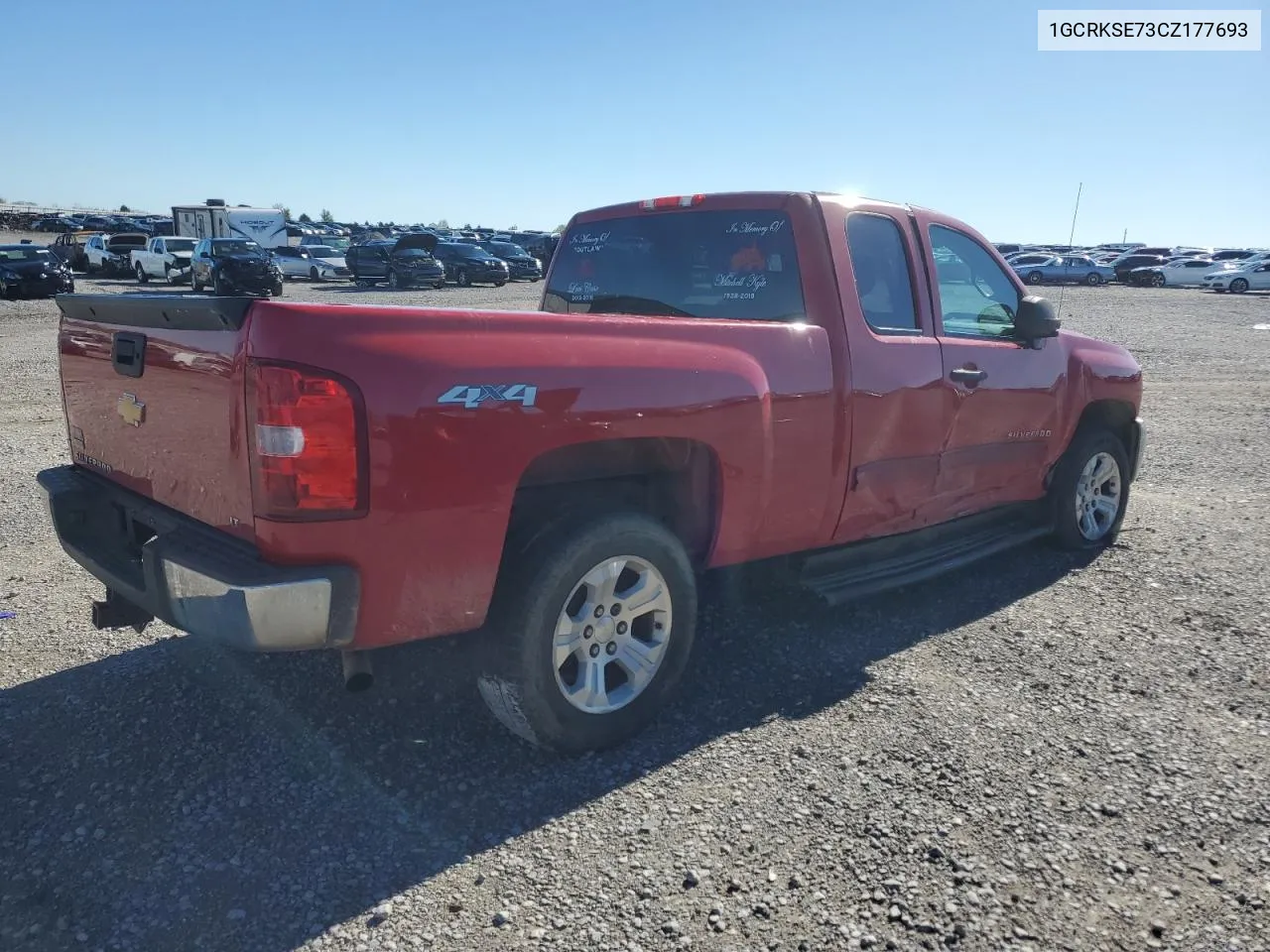 2012 Chevrolet Silverado K1500 Lt VIN: 1GCRKSE73CZ177693 Lot: 79386194