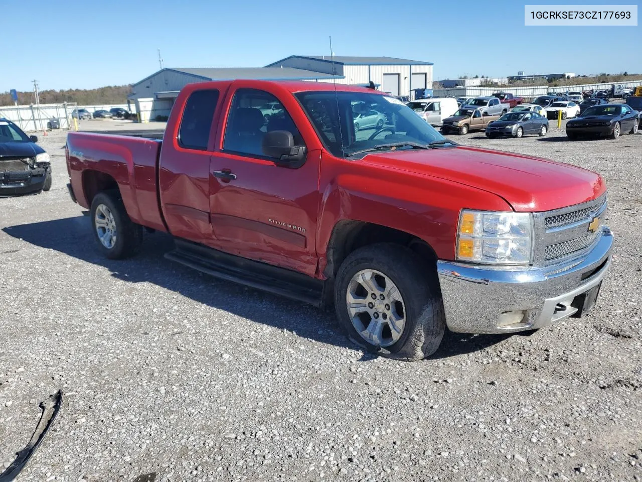 2012 Chevrolet Silverado K1500 Lt VIN: 1GCRKSE73CZ177693 Lot: 79386194