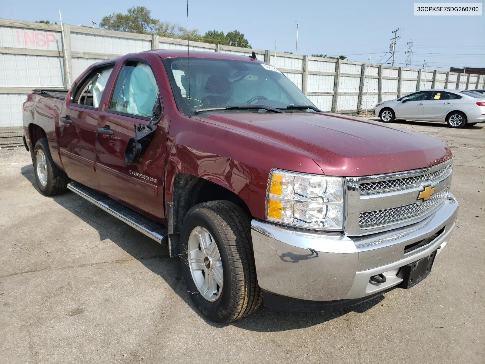 2013 Chevrolet Silverado K1500 Lt VIN: 3GCPKSE75DG260700 Lot: 46690870