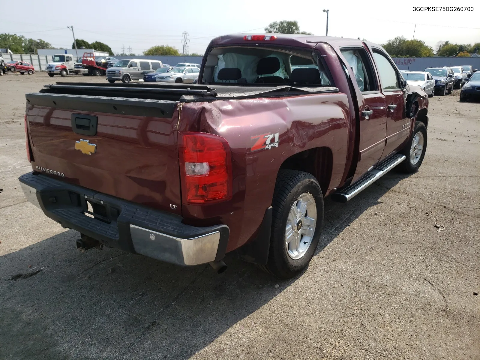 2013 Chevrolet Silverado K1500 Lt VIN: 3GCPKSE75DG260700 Lot: 46690870