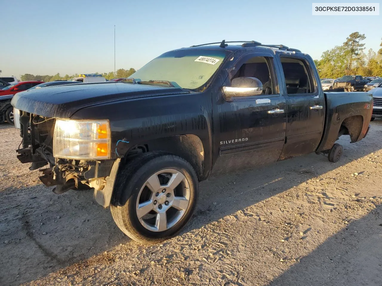 2013 Chevrolet Silverado K1500 Lt VIN: 3GCPKSE72DG338561 Lot: 48074274