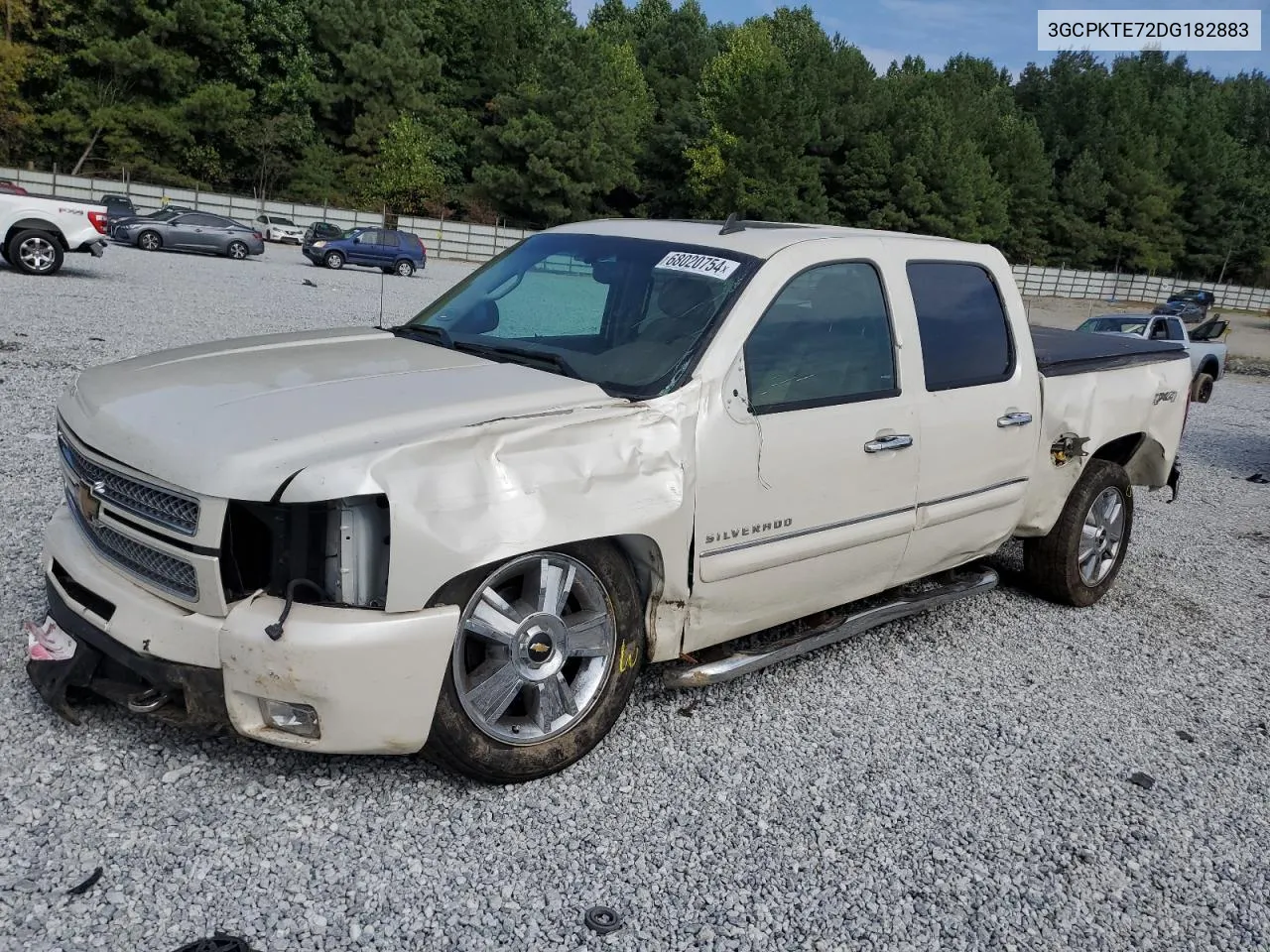 2013 Chevrolet Silverado K1500 Ltz VIN: 3GCPKTE72DG182883 Lot: 68020754