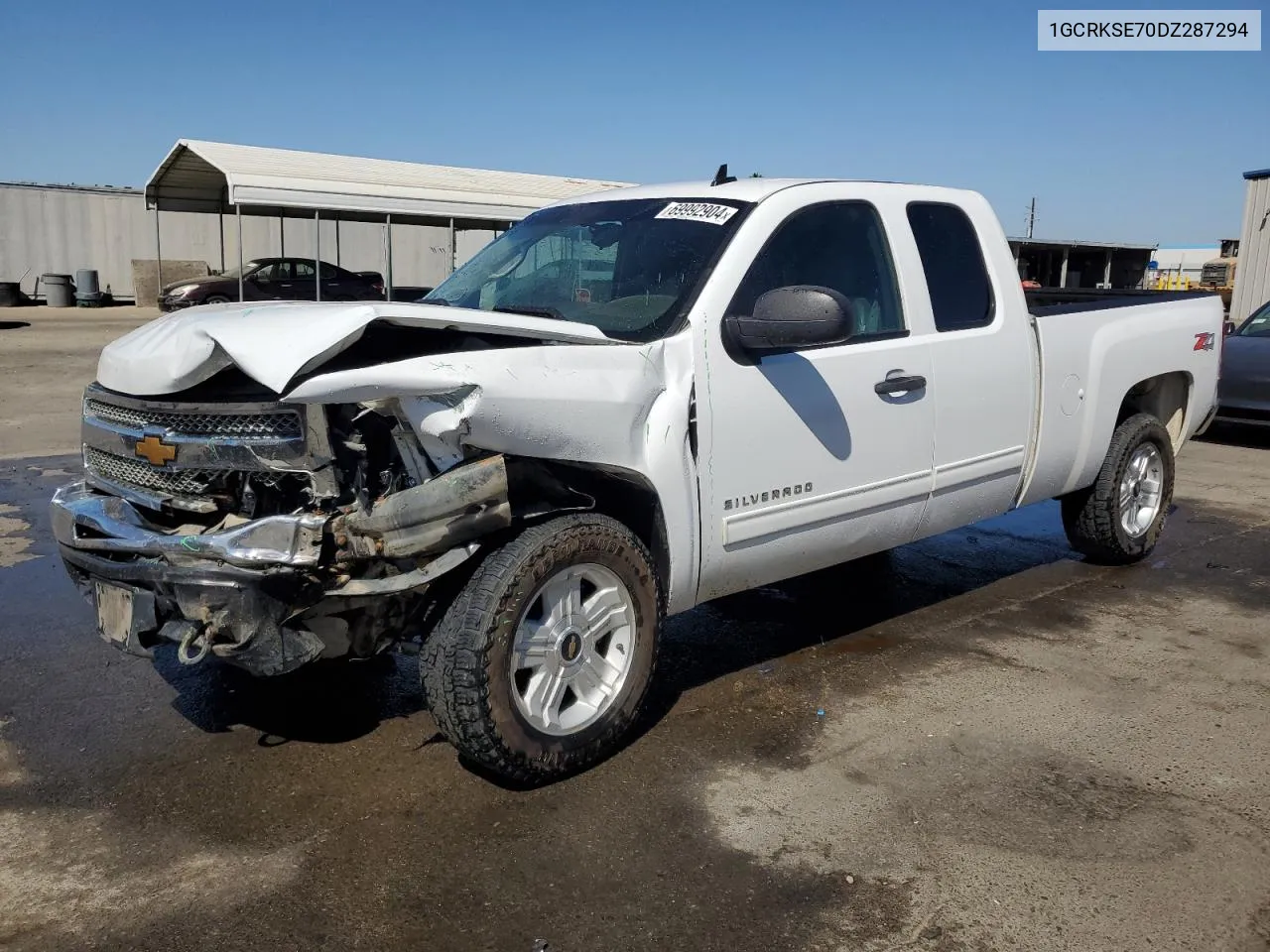 2013 Chevrolet Silverado K1500 Lt VIN: 1GCRKSE70DZ287294 Lot: 69992904