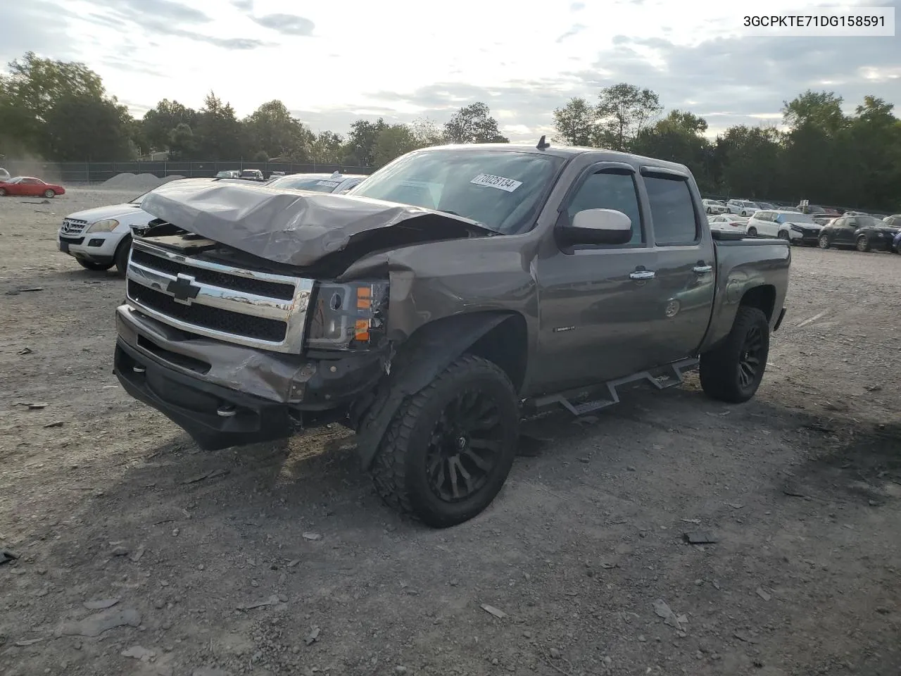 2013 Chevrolet Silverado K1500 Ltz VIN: 3GCPKTE71DG158591 Lot: 70028134