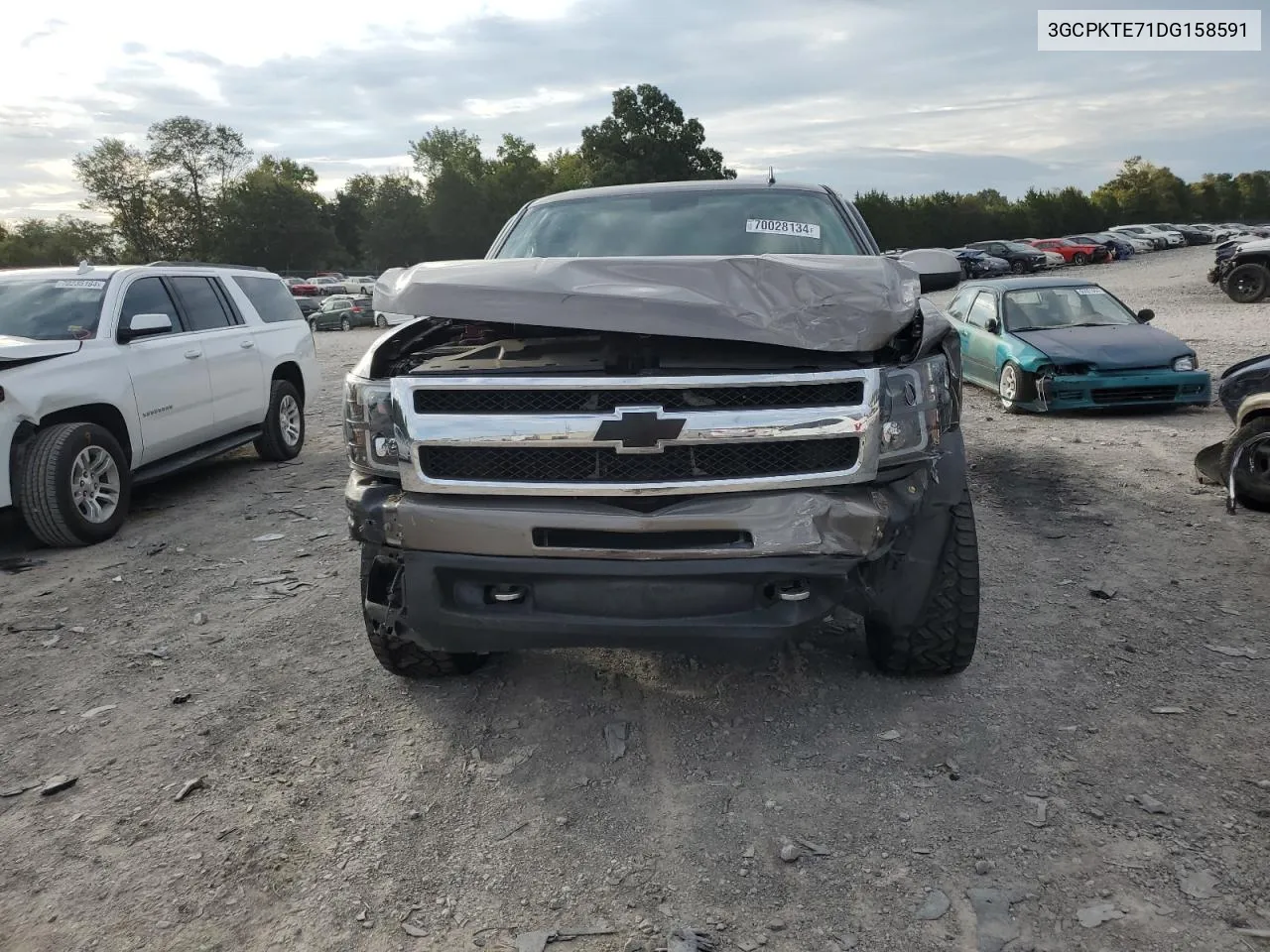 2013 Chevrolet Silverado K1500 Ltz VIN: 3GCPKTE71DG158591 Lot: 70028134