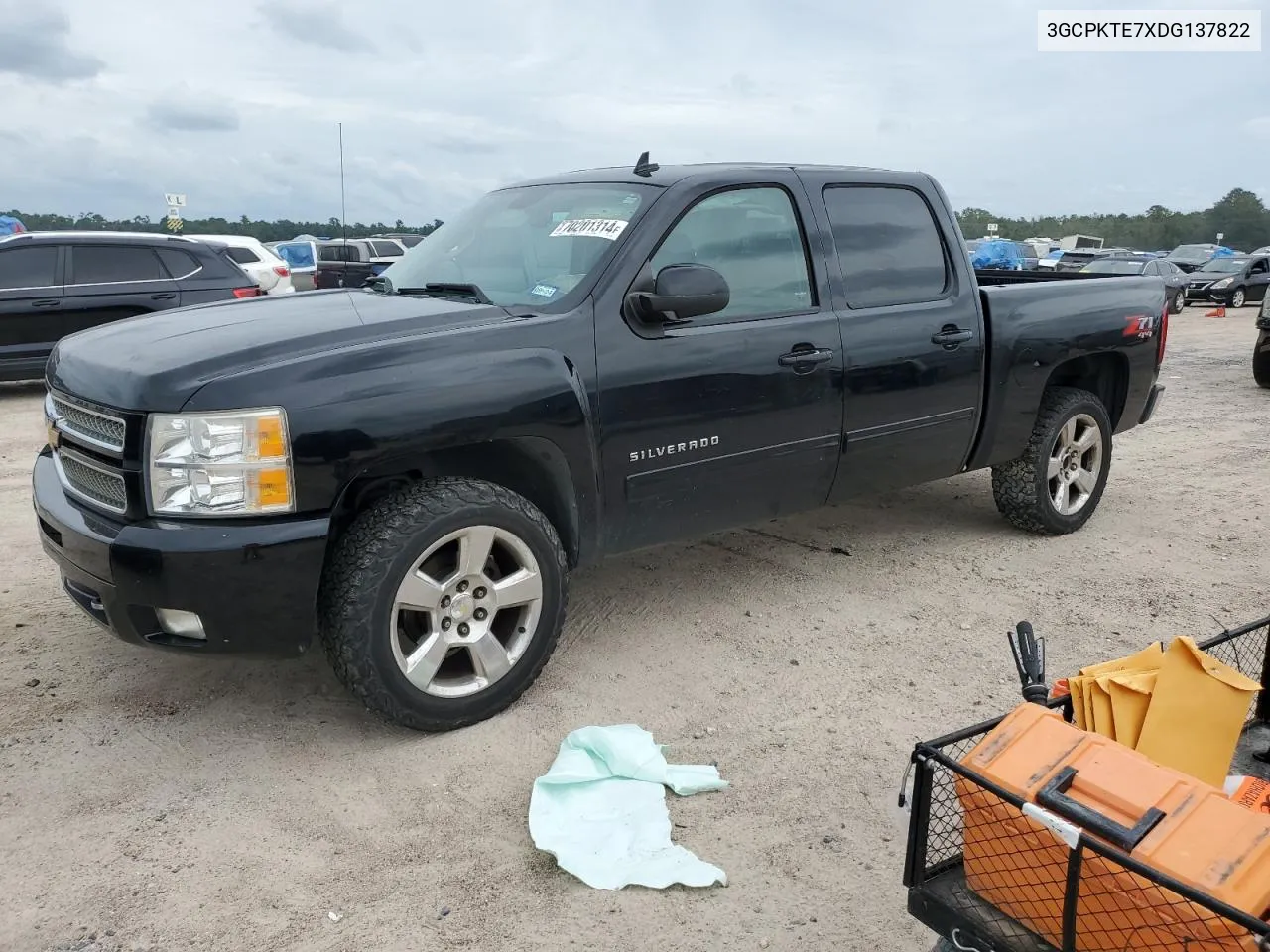 2013 Chevrolet Silverado K1500 Ltz VIN: 3GCPKTE7XDG137822 Lot: 70201314