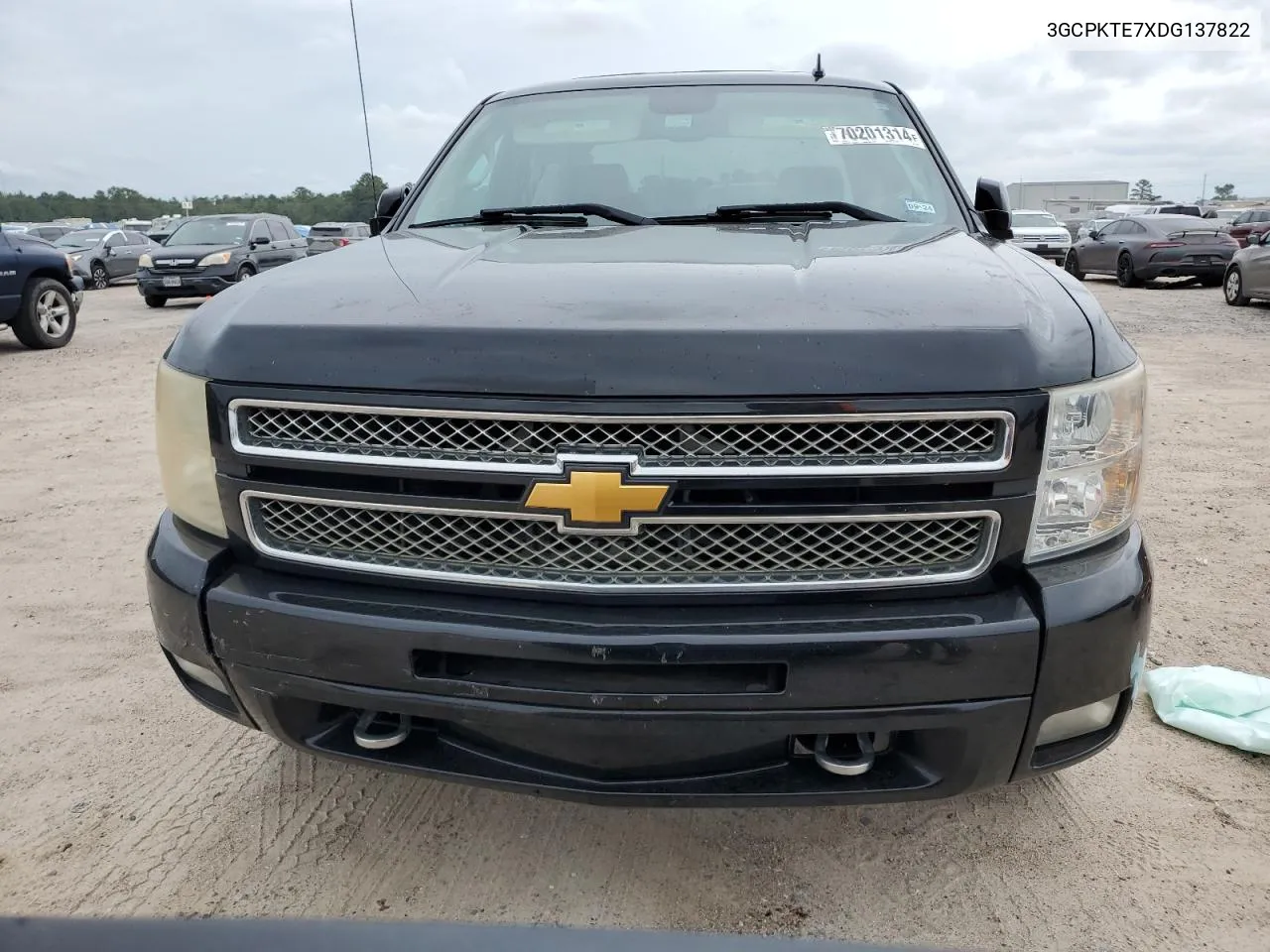 2013 Chevrolet Silverado K1500 Ltz VIN: 3GCPKTE7XDG137822 Lot: 70201314