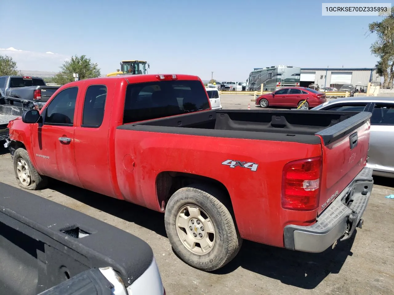 2013 Chevrolet Silverado K1500 Lt VIN: 1GCRKSE70DZ335893 Lot: 70366574