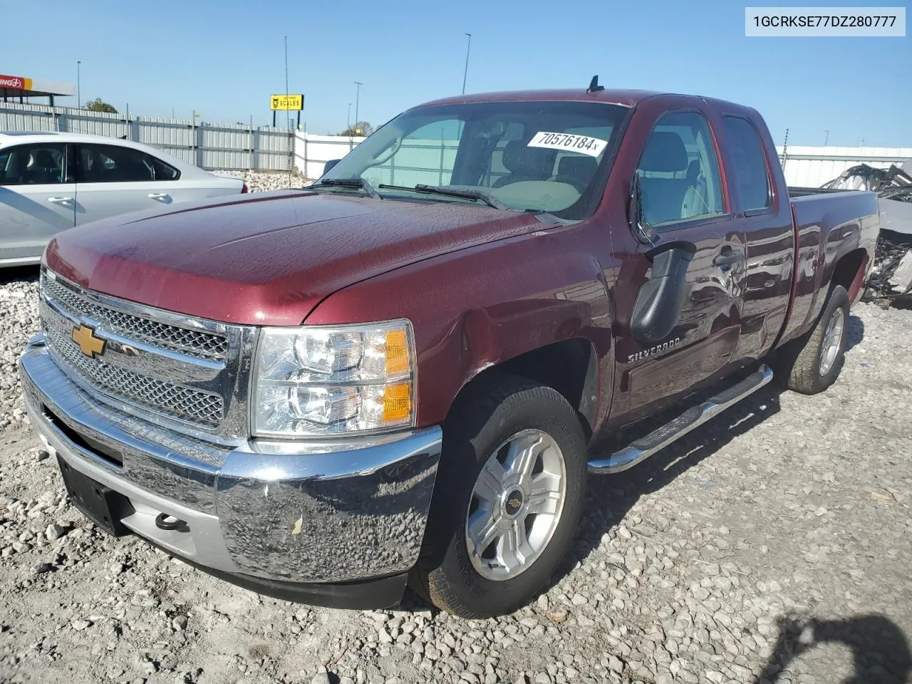 2013 Chevrolet Silverado K1500 Lt VIN: 1GCRKSE77DZ280777 Lot: 70576184