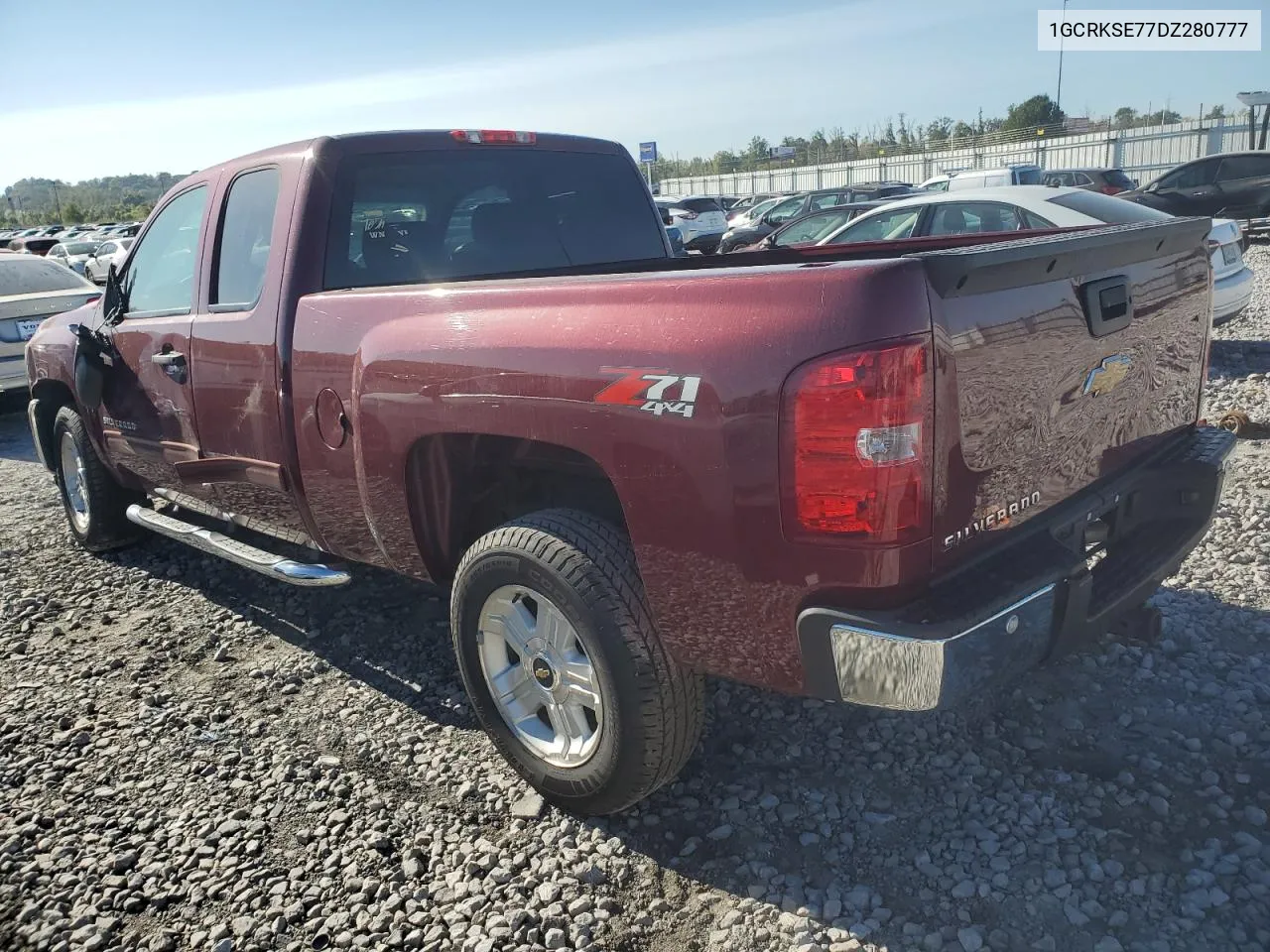 2013 Chevrolet Silverado K1500 Lt VIN: 1GCRKSE77DZ280777 Lot: 70576184