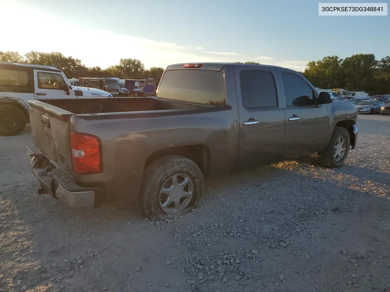 2013 Chevrolet Silverado K1500 Lt VIN: 3GCPKSE73DG348841 Lot: 71023204