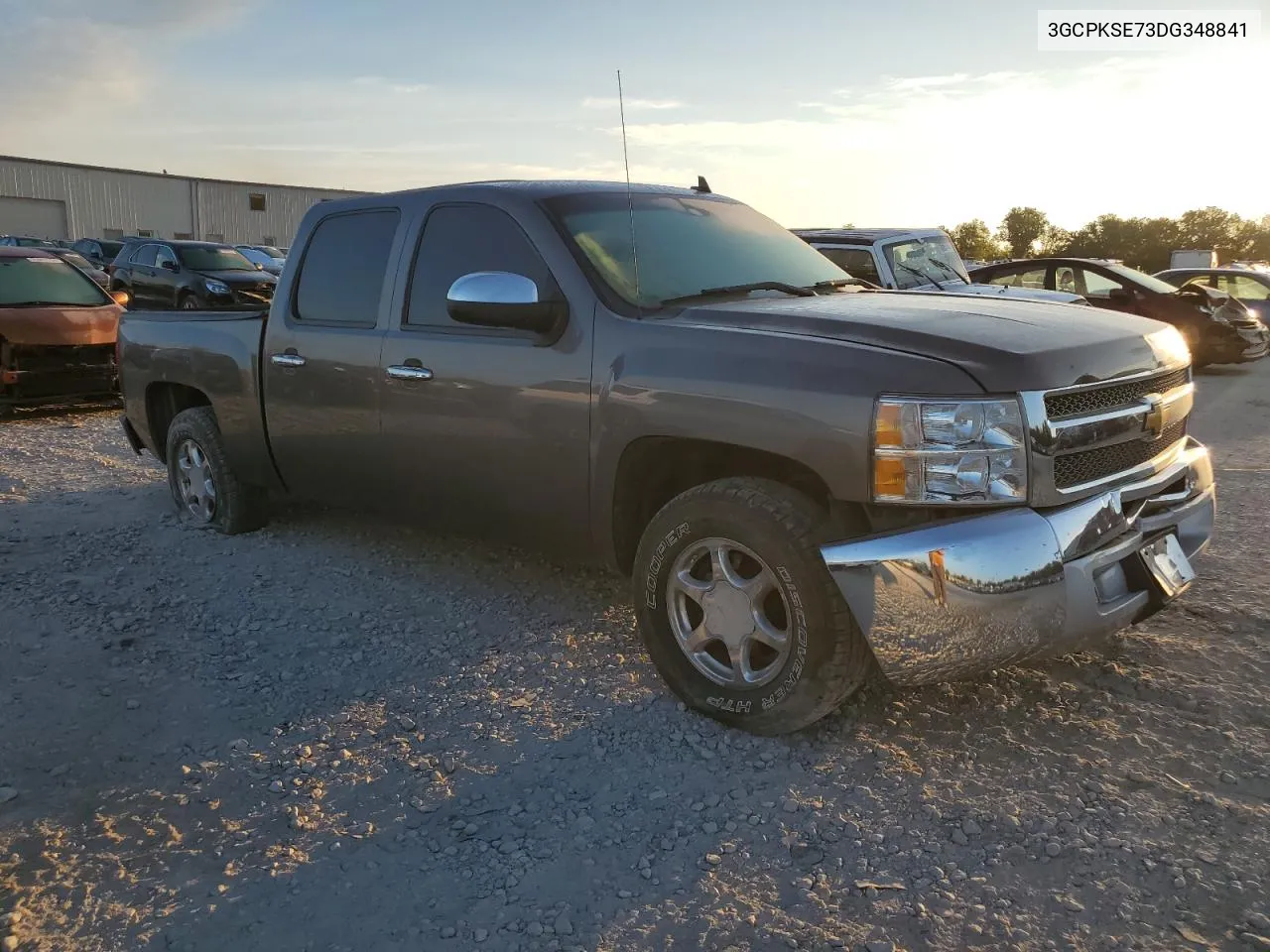 2013 Chevrolet Silverado K1500 Lt VIN: 3GCPKSE73DG348841 Lot: 71023204