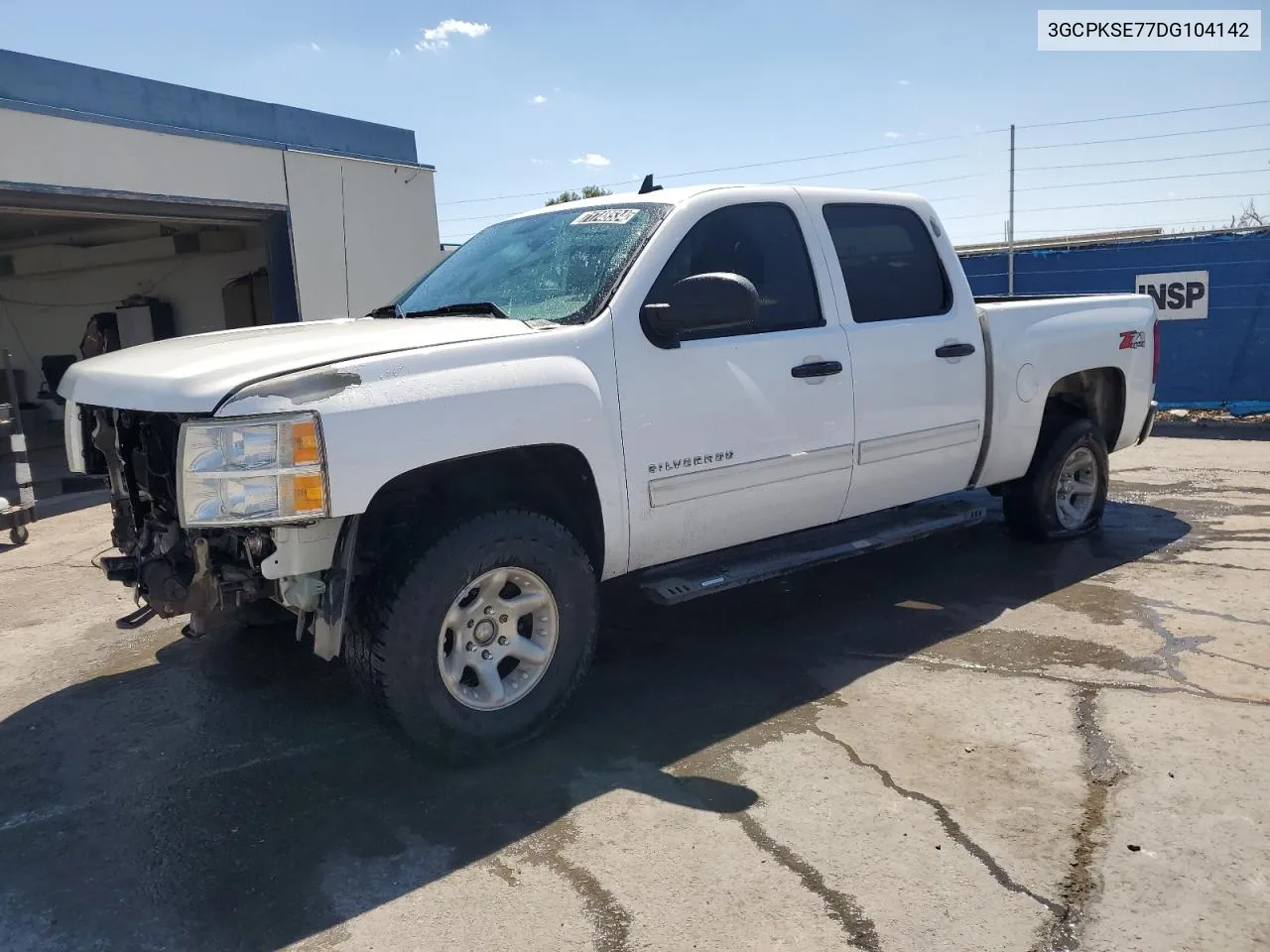 2013 Chevrolet Silverado K1500 Lt VIN: 3GCPKSE77DG104142 Lot: 71748534