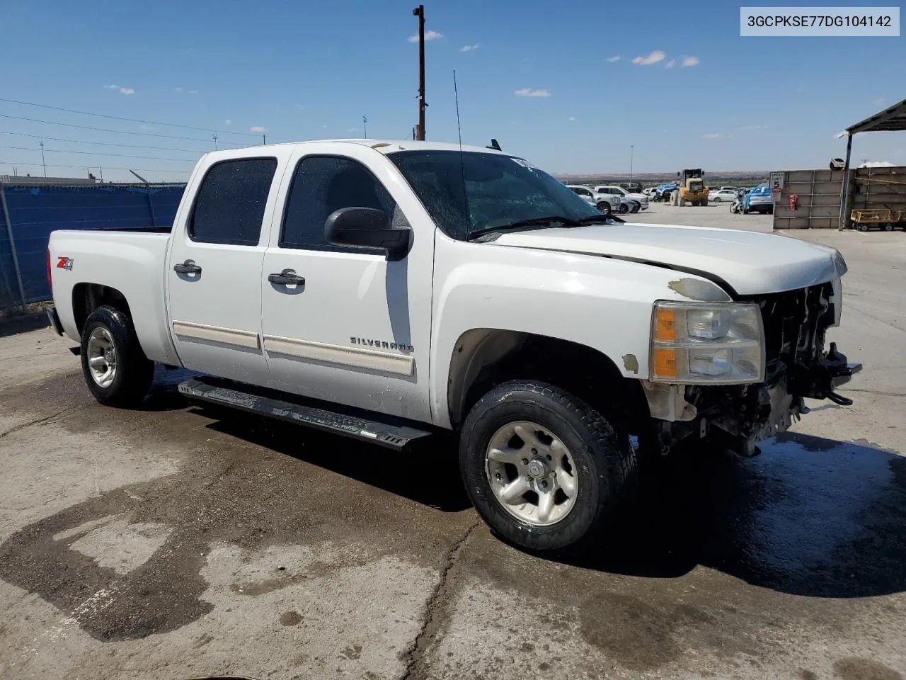 2013 Chevrolet Silverado K1500 Lt VIN: 3GCPKSE77DG104142 Lot: 71748534