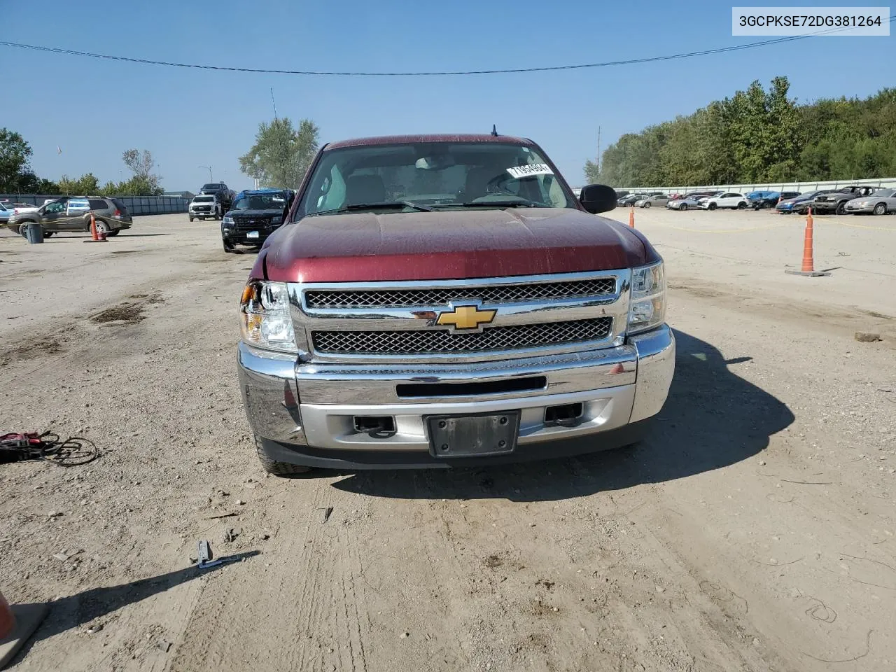 2013 Chevrolet Silverado K1500 Lt VIN: 3GCPKSE72DG381264 Lot: 71954964