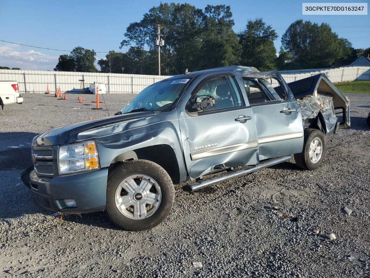 2013 Chevrolet Silverado K1500 Ltz VIN: 3GCPKTE70DG163247 Lot: 72005144