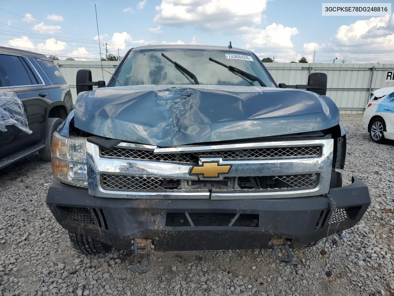 2013 Chevrolet Silverado K1500 Lt VIN: 3GCPKSE78DG248816 Lot: 72068424